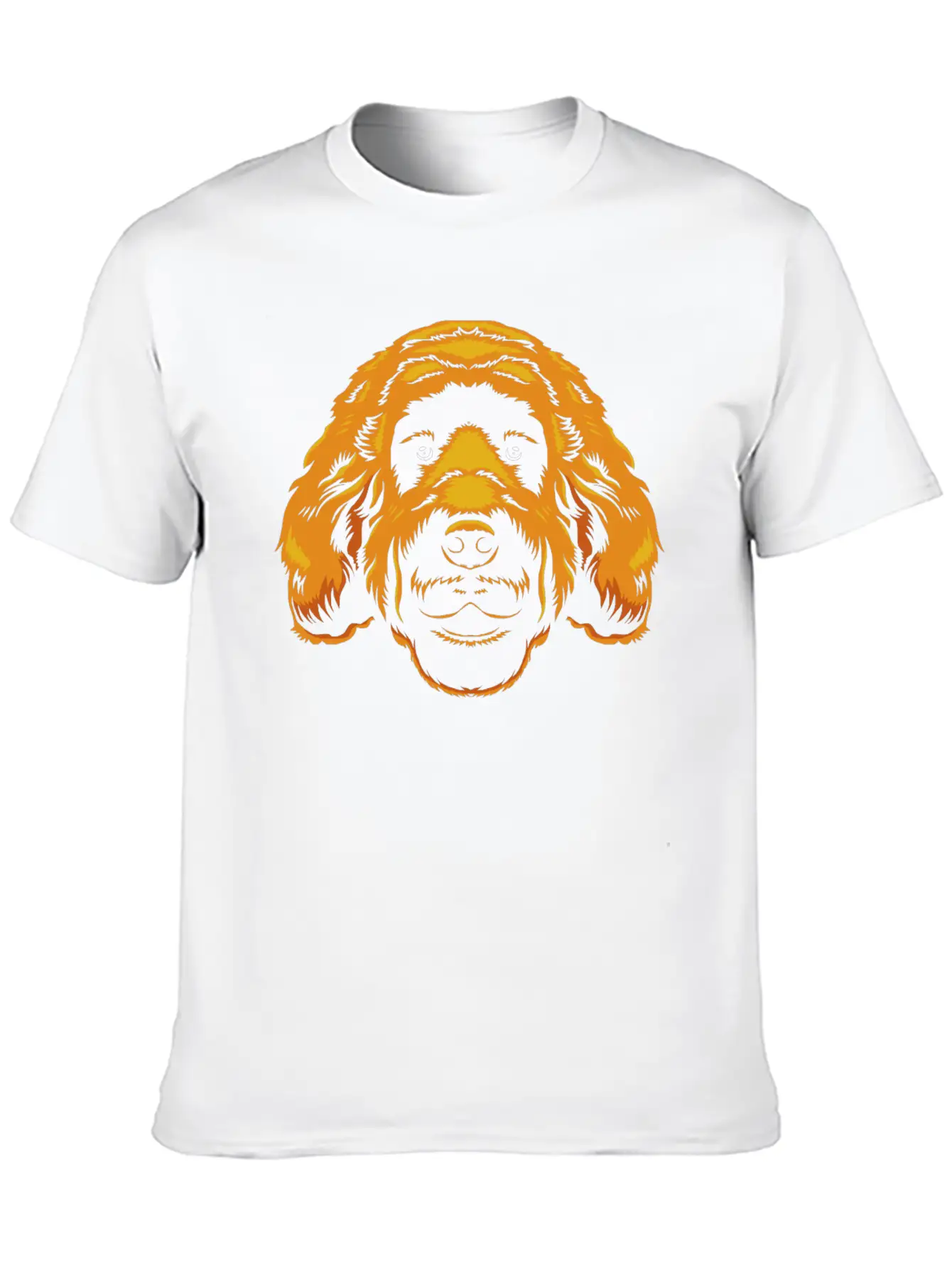 Goldendoodle Dog Owner Graphic Doodle Faces Stylish Everyday T-Shirt – Unisex Basic Cotton Tee