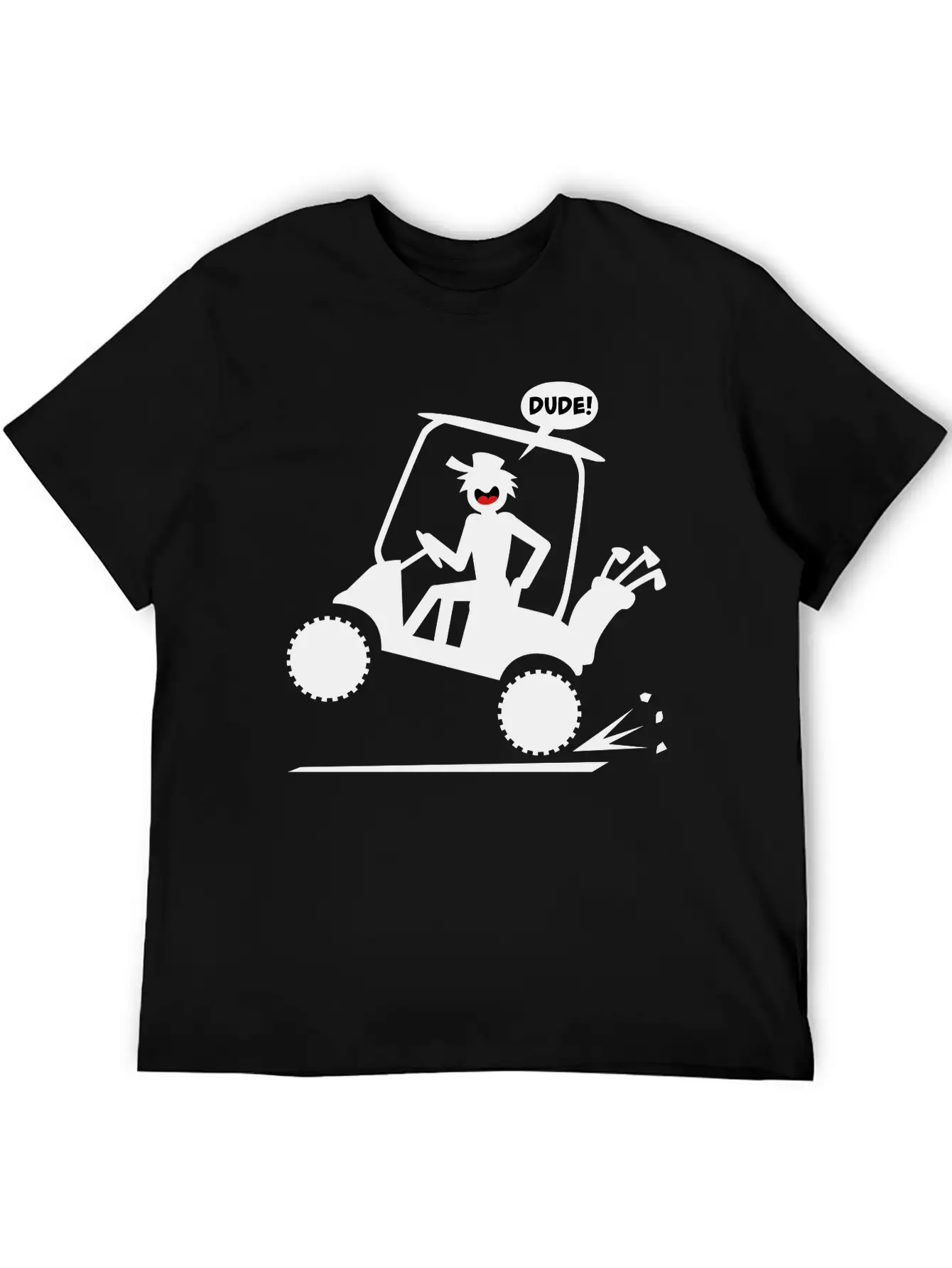 Golf Cart Wheelie 1 Comfortable Minimalist Graphic Tee – Summer Style Essential