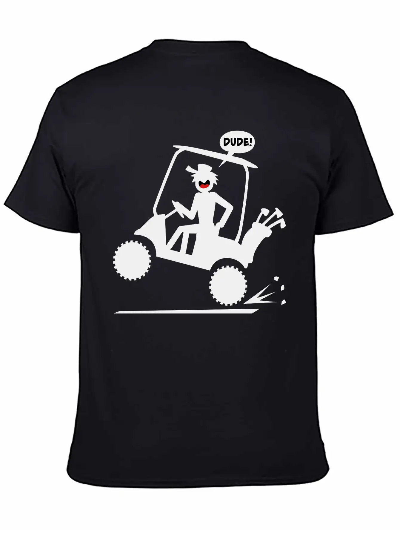 Golf Cart Wheelie 1 Comfortable Minimalist Graphic Tee – Summer Style Essential