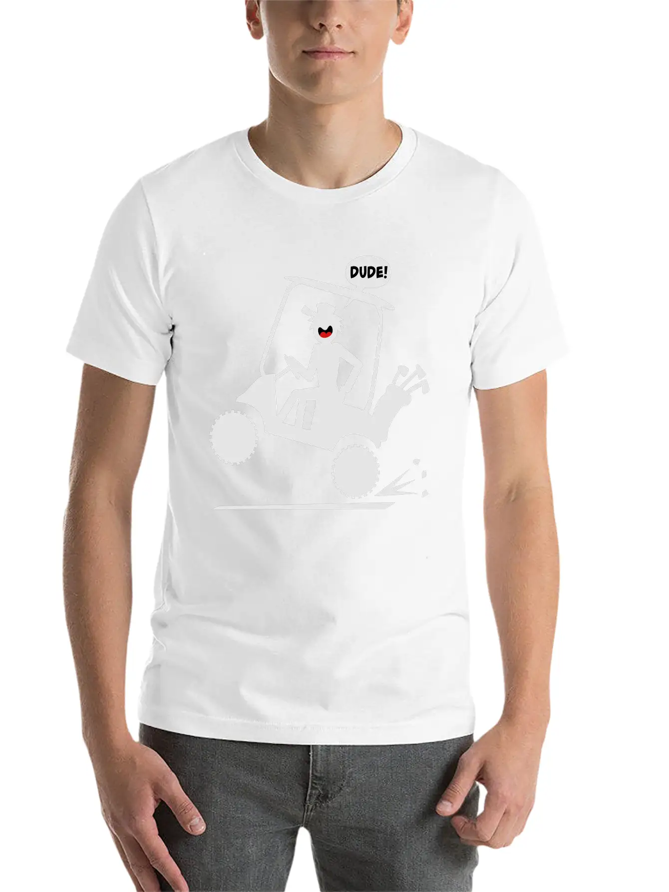 Golf Cart Wheelie 1 Comfortable Minimalist Graphic Tee – Summer Style Essential