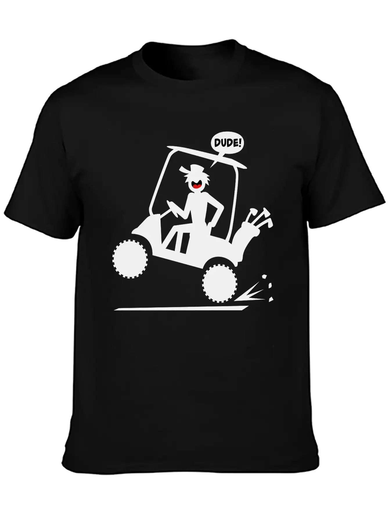 Golf Cart Wheelie 1 Comfortable Minimalist Graphic Tee – Summer Style Essential