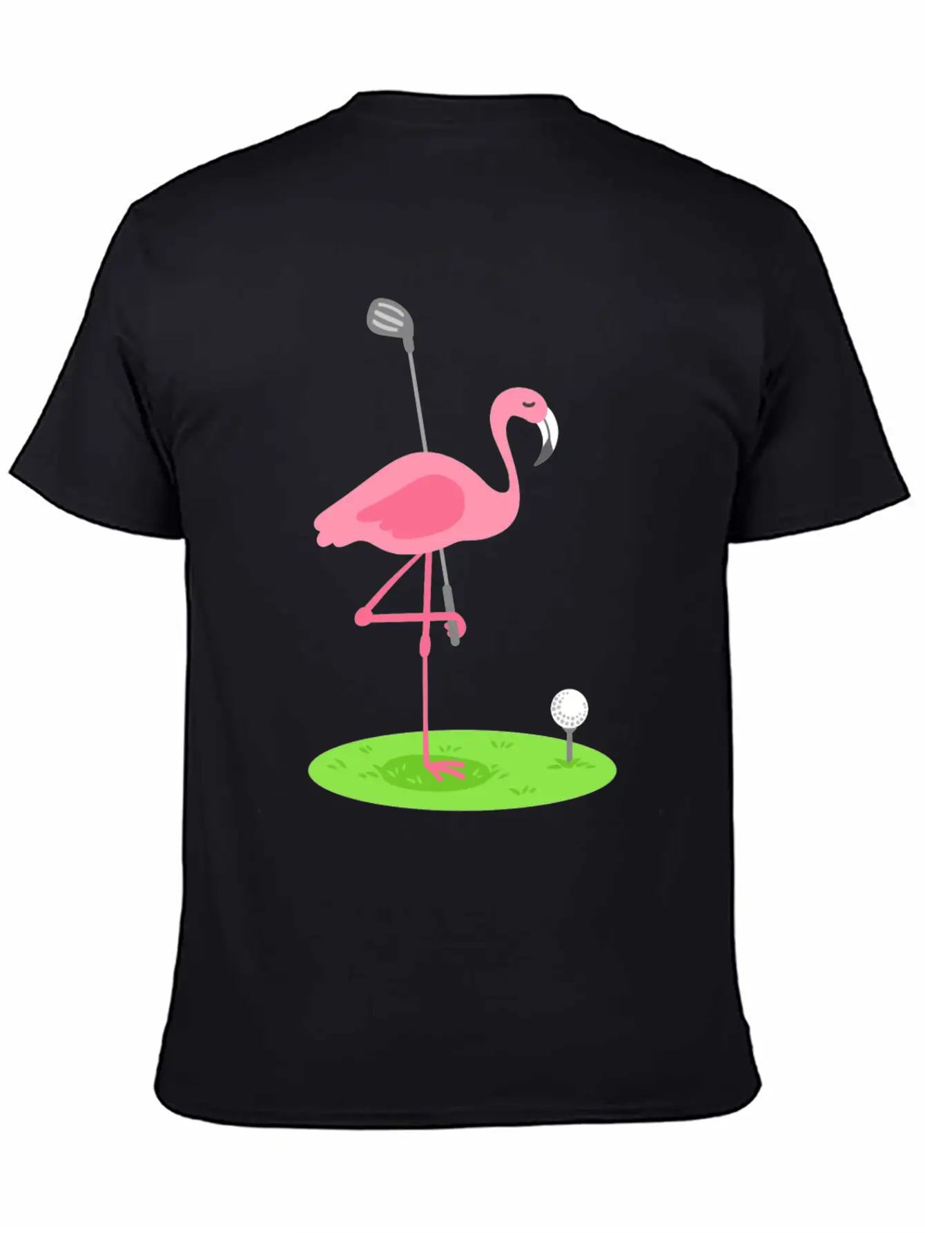 Golf Flamingo Golfing Golfer Stylish Everyday T-Shirt – Unisex Basic Cotton Tee