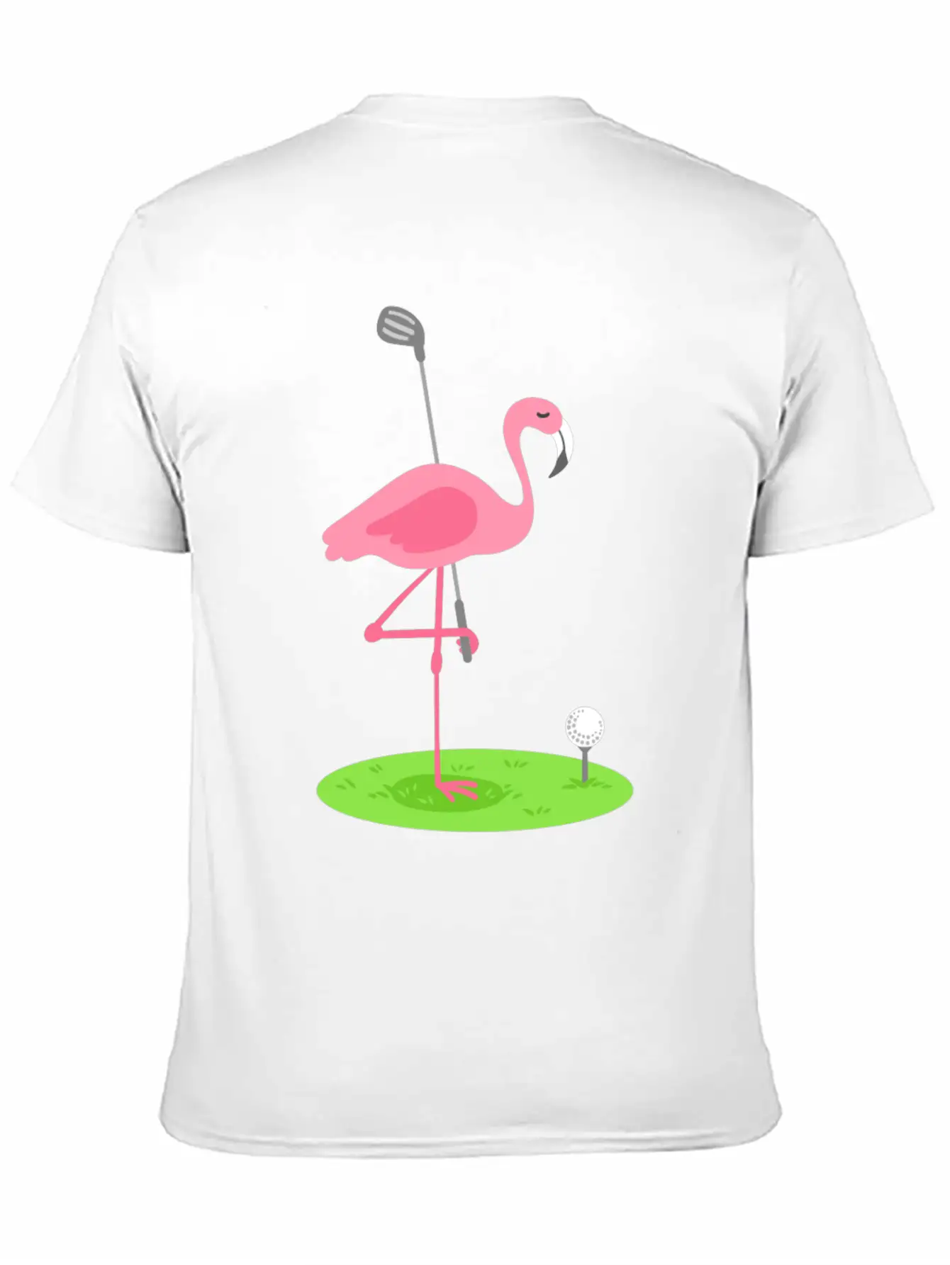 Golf Flamingo Golfing Golfer Stylish Everyday T-Shirt – Unisex Basic Cotton Tee