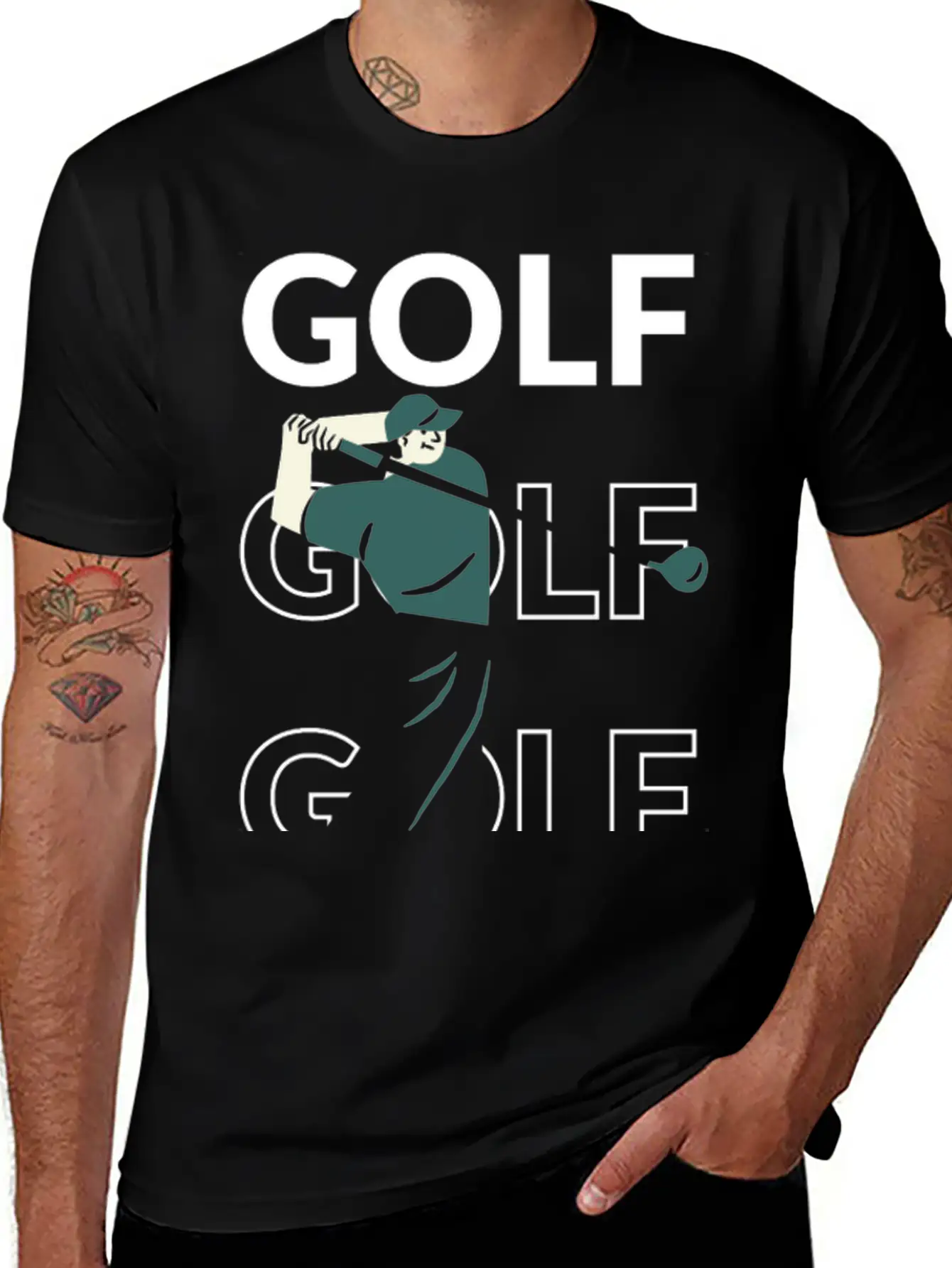 Golf Golf Golf Stylish Everyday T-Shirt – Unisex Basic Cotton Tee