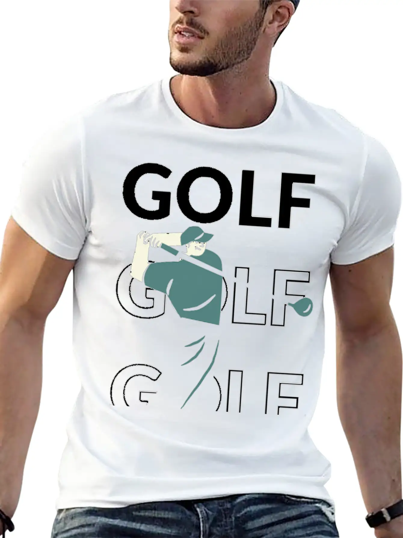 Golf Golf Golf Stylish Everyday T-Shirt – Unisex Basic Cotton Tee