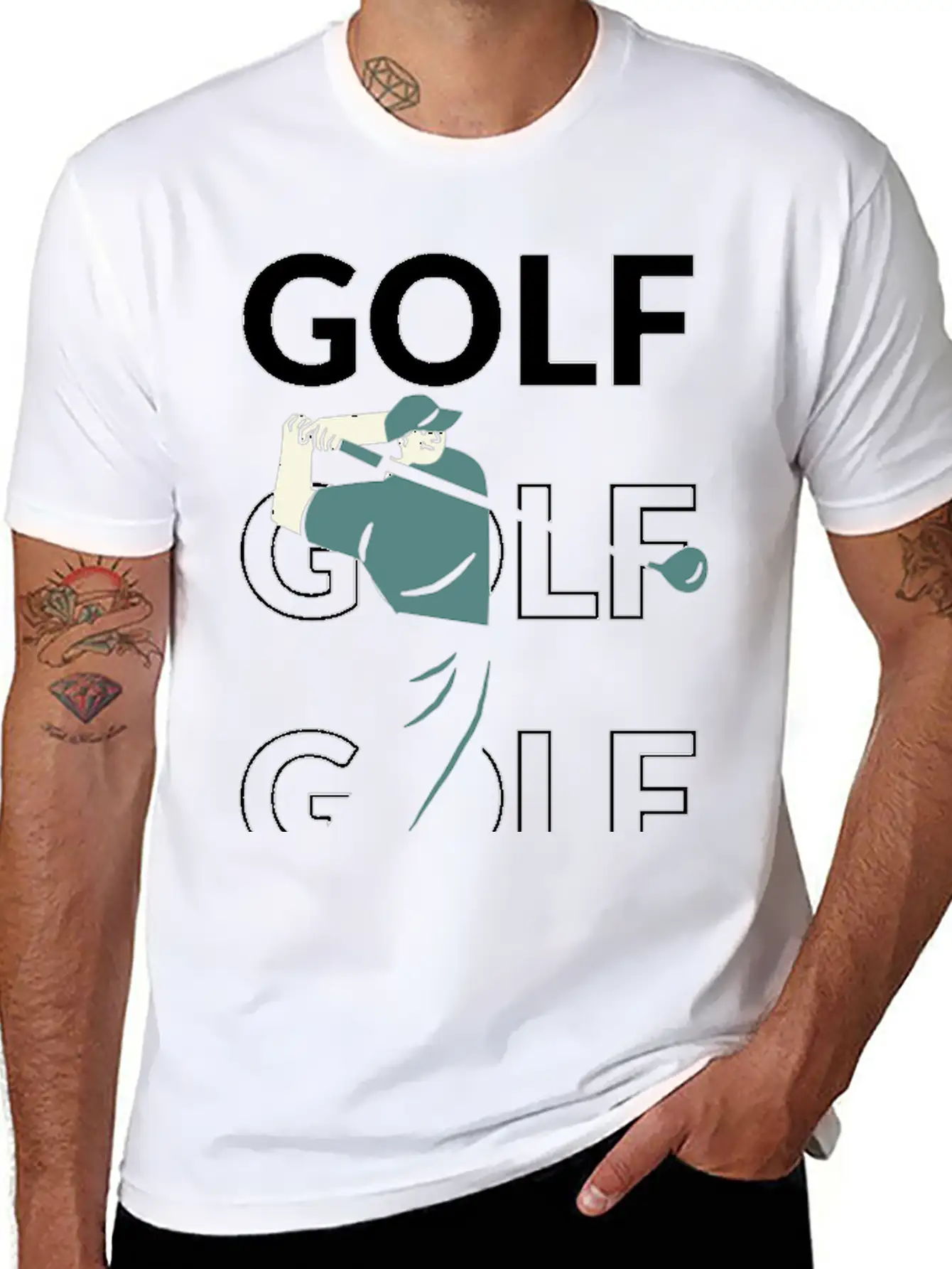 Golf Golf Golf Stylish Everyday T-Shirt – Unisex Basic Cotton Tee