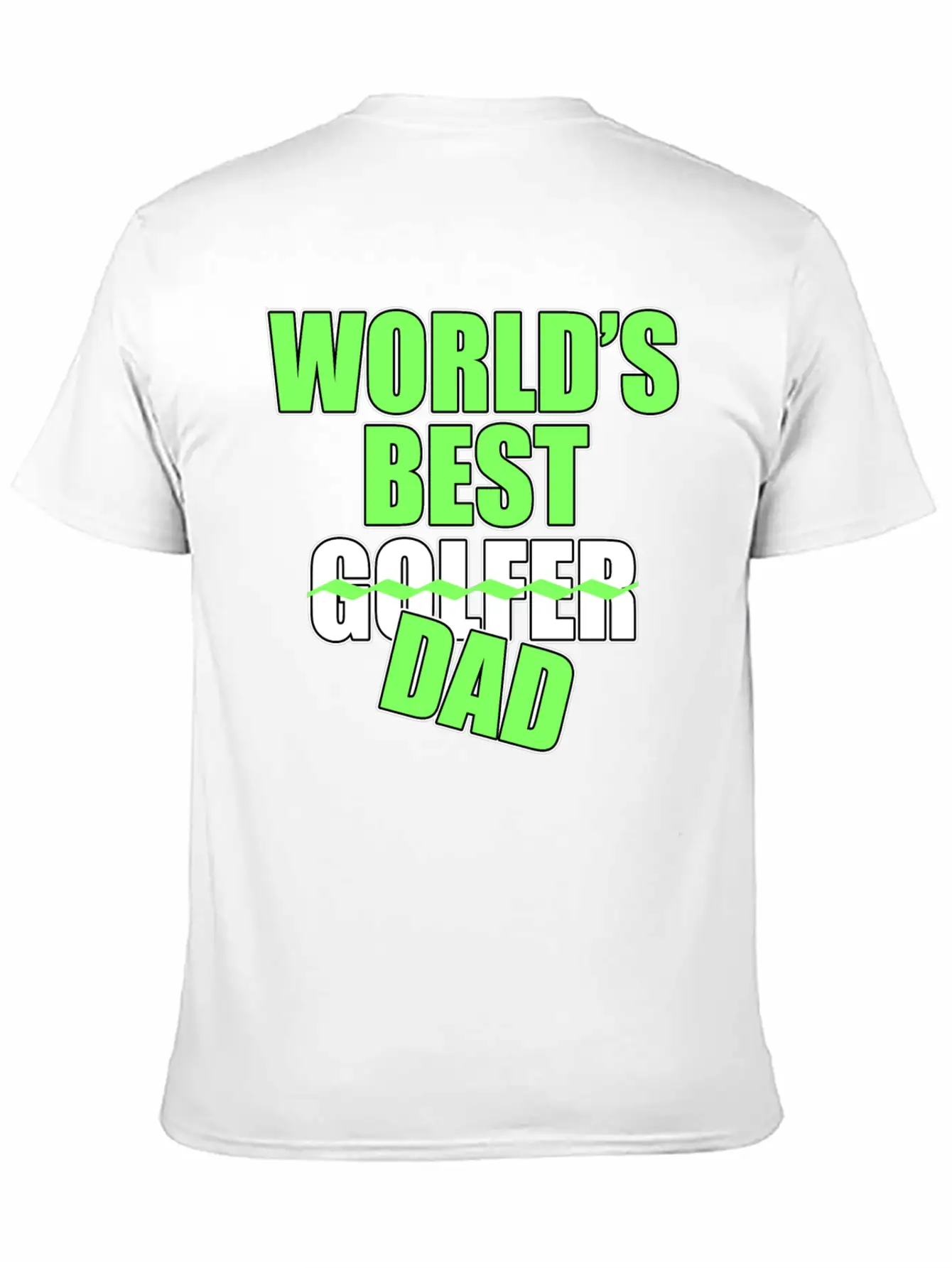 Golf Golf Player World's Best Dad Golf Lover Gift Stylish Everyday T-Shirt – Unisex Basic Cotton Tee