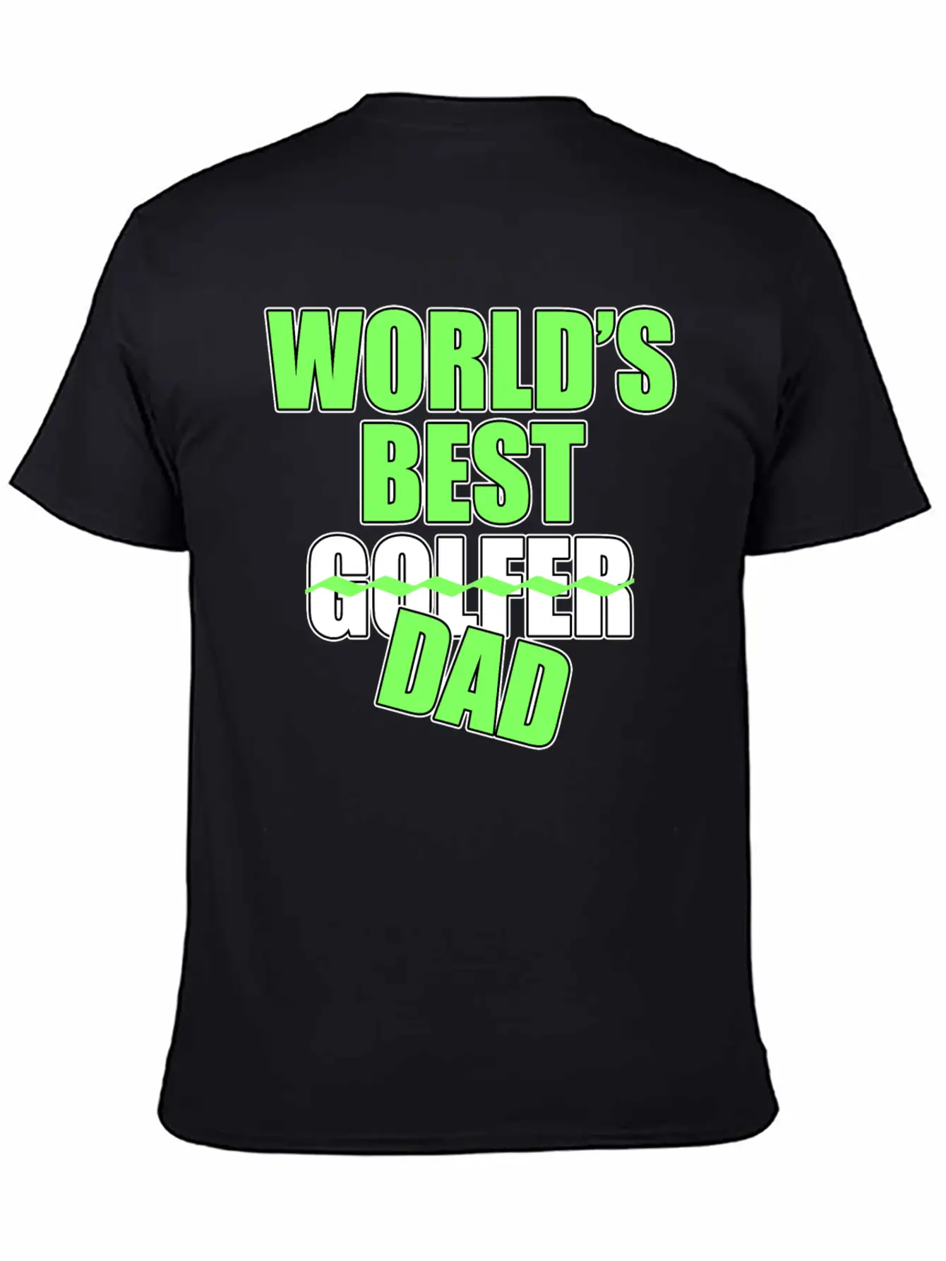 Golf Golf Player World's Best Dad Golf Lover Gift Stylish Everyday T-Shirt – Unisex Basic Cotton Tee