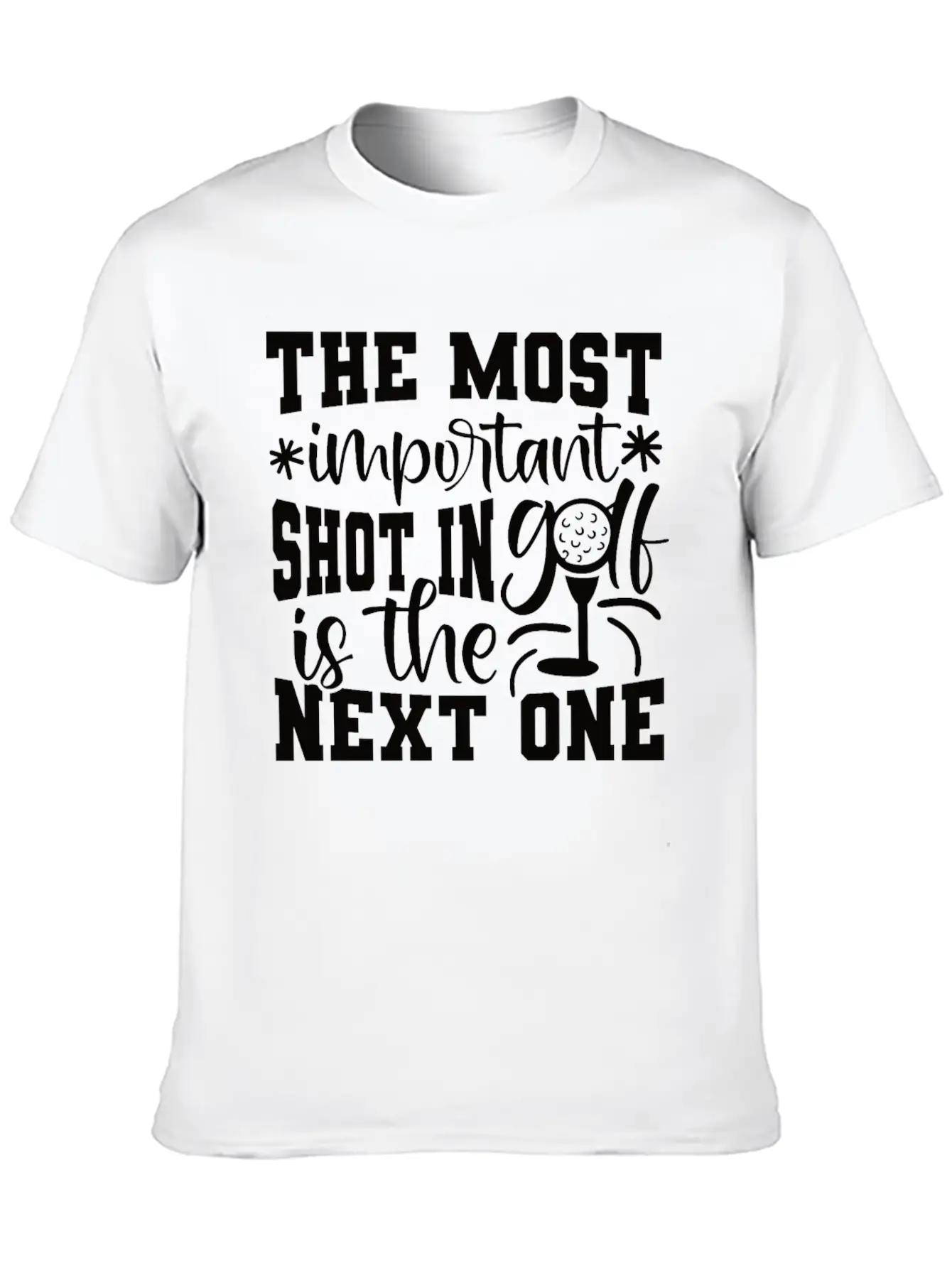 Golf Golfer Gift Hobby Club Spruch Stylish Everyday T-Shirt – Unisex Basic Cotton Tee