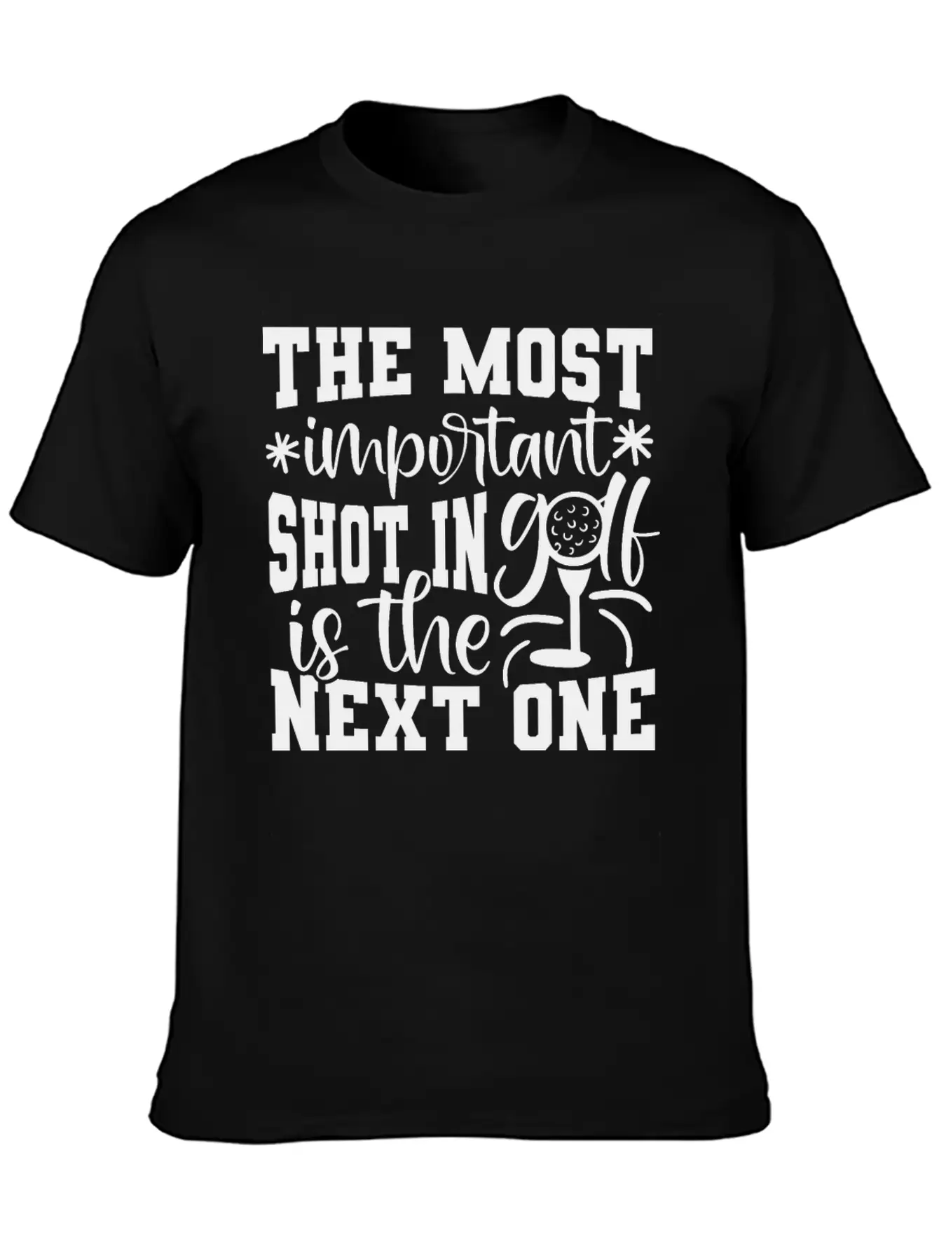 Golf Golfer Gift Hobby Club Spruch Stylish Everyday T-Shirt – Unisex Basic Cotton Tee