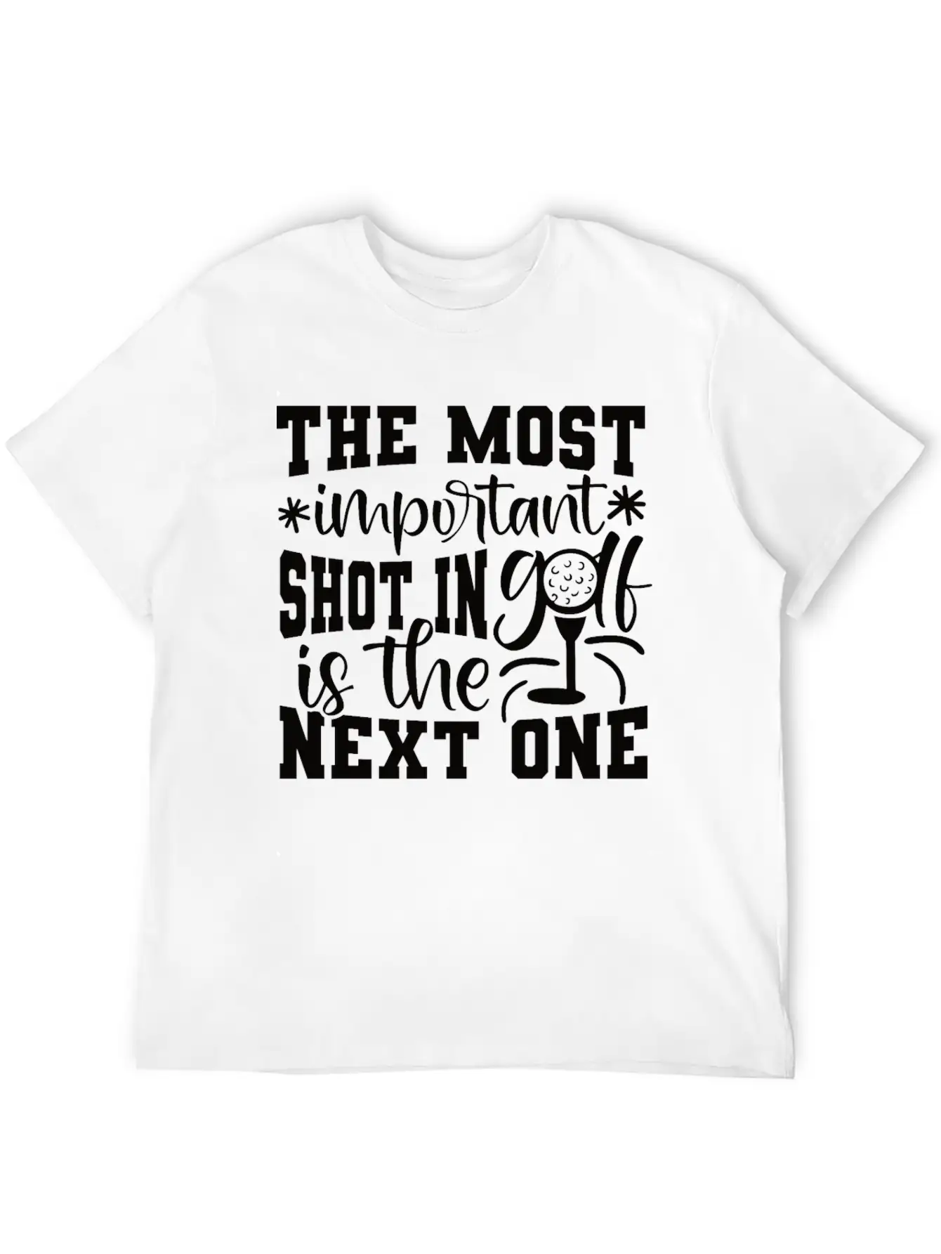 Golf Golfer Gift Hobby Club Spruch Stylish Everyday T-Shirt – Unisex Basic Cotton Tee