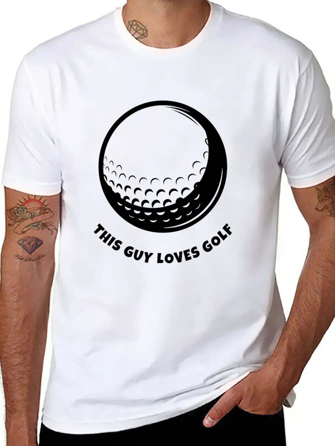 Golf Golfer Man Funny Great Gift Idea Stylish Everyday T-Shirt – Unisex Basic Cotton Tee