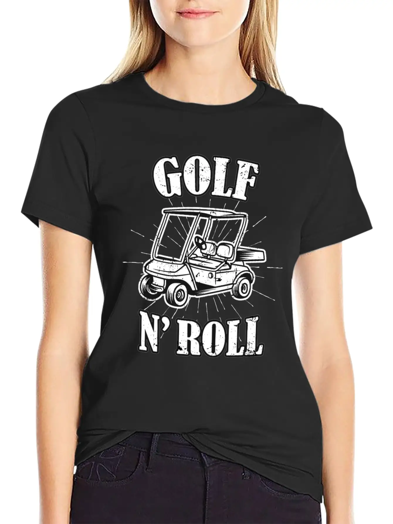Golf N Roll Golfer Gifts Unisex Short Sleeve Soft Cotton T-Shirt – Casual Everyday Wear