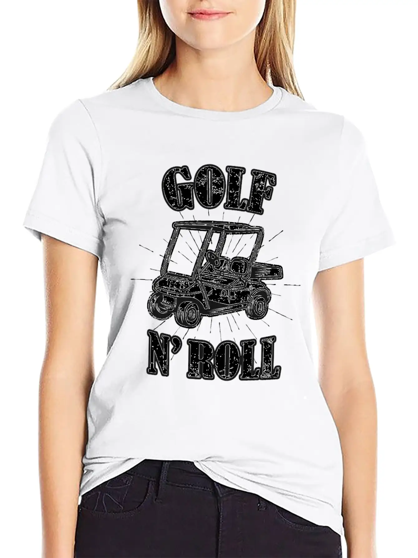 Golf N Roll Golfer Gifts Unisex Short Sleeve Soft Cotton T-Shirt – Casual Everyday Wear