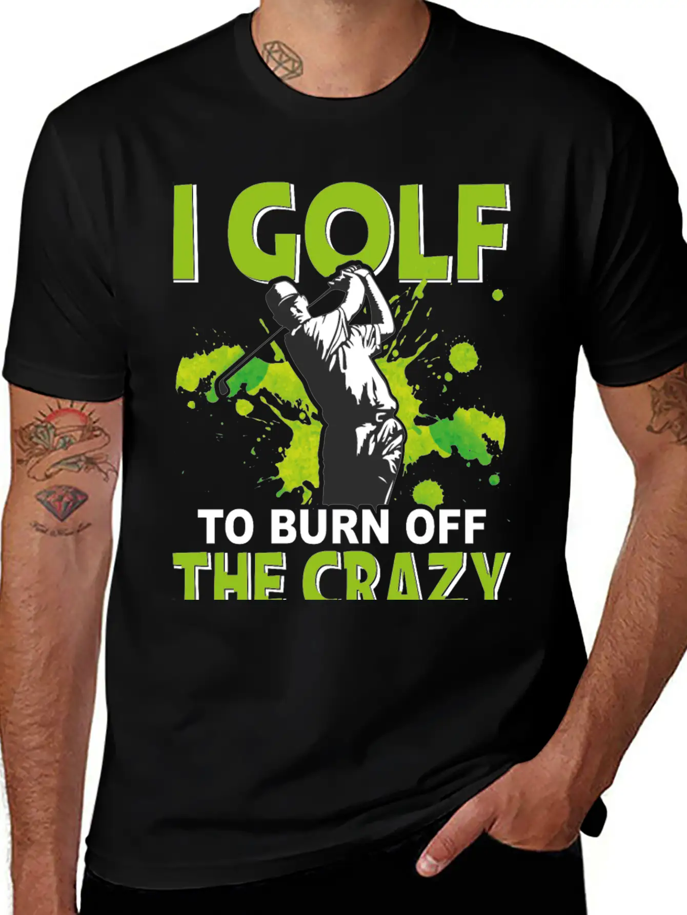 Golf To Burn Off Crazy Timeless Short Sleeve Tee – Comfy And Minimalist Design