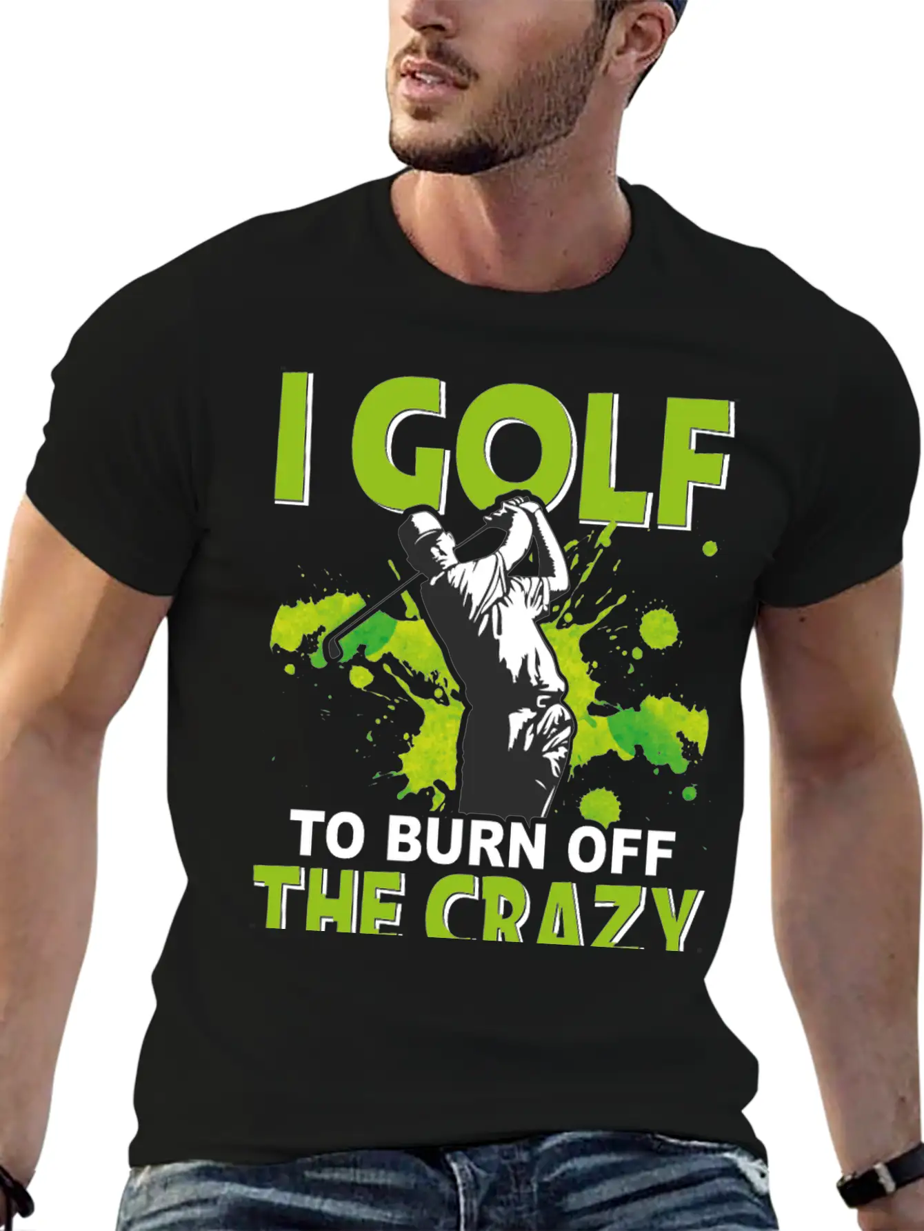 Golf To Burn Off Crazy Timeless Short Sleeve Tee – Comfy And Minimalist Design
