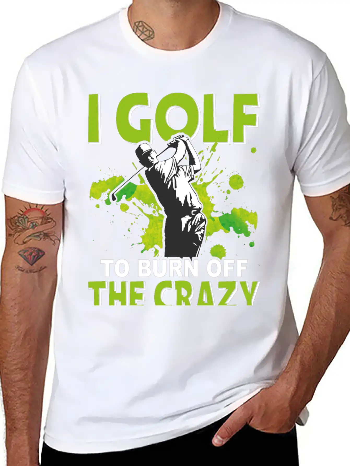 Golf To Burn Off Crazy Timeless Short Sleeve Tee – Comfy And Minimalist Design