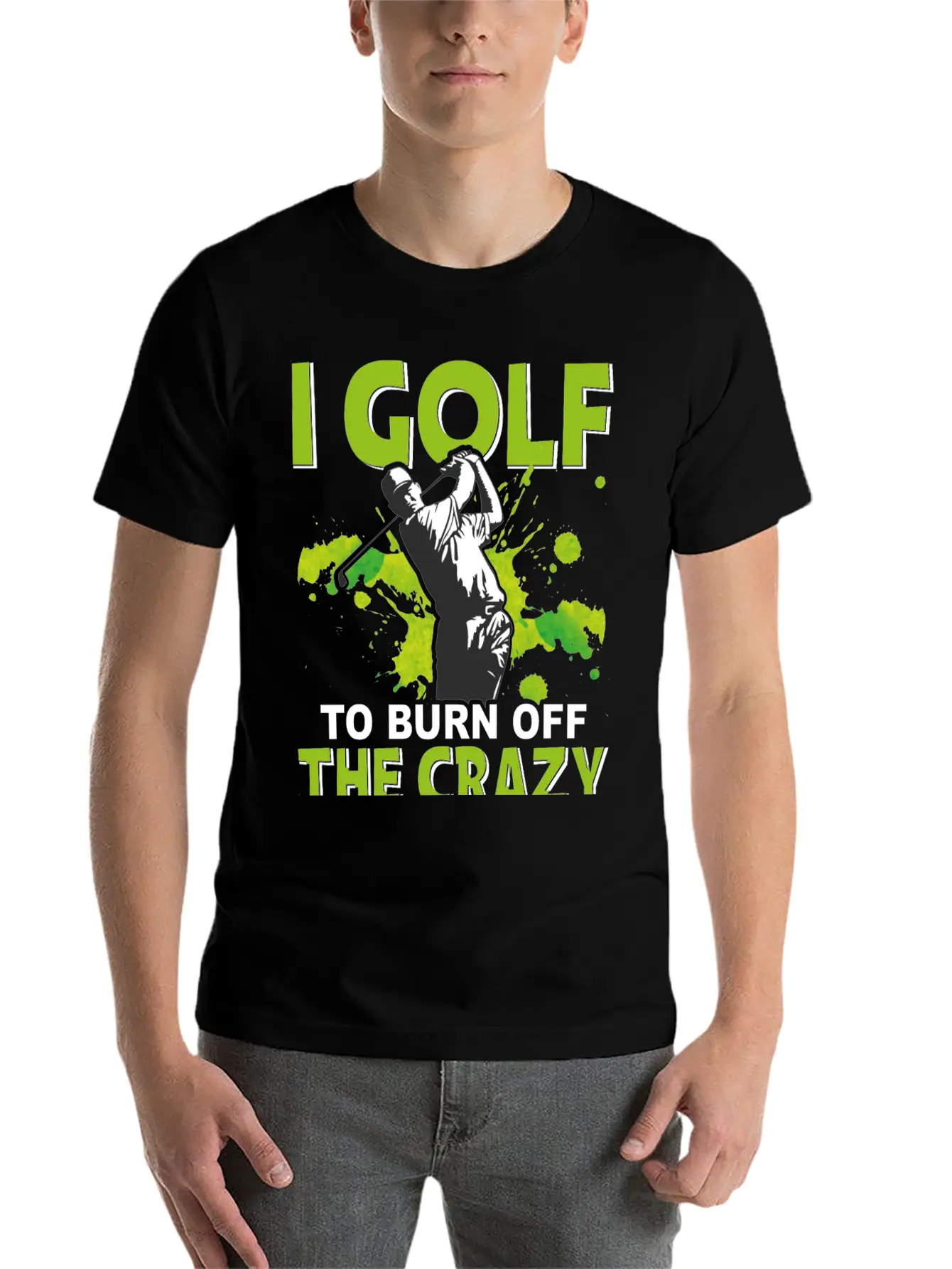 Golf To Burn Off Crazy Timeless Short Sleeve Tee – Comfy And Minimalist Design