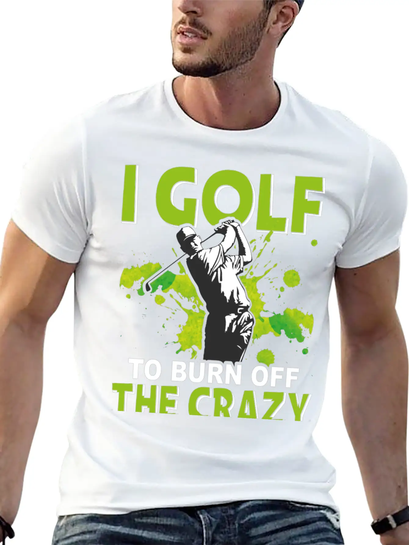 Golf To Burn Off Crazy Timeless Short Sleeve Tee – Comfy And Minimalist Design
