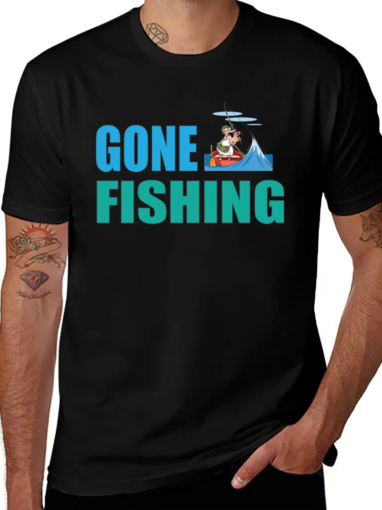 Gone Fishing No 2 Timeless Short Sleeve Tee – Comfy And Minimalist Design