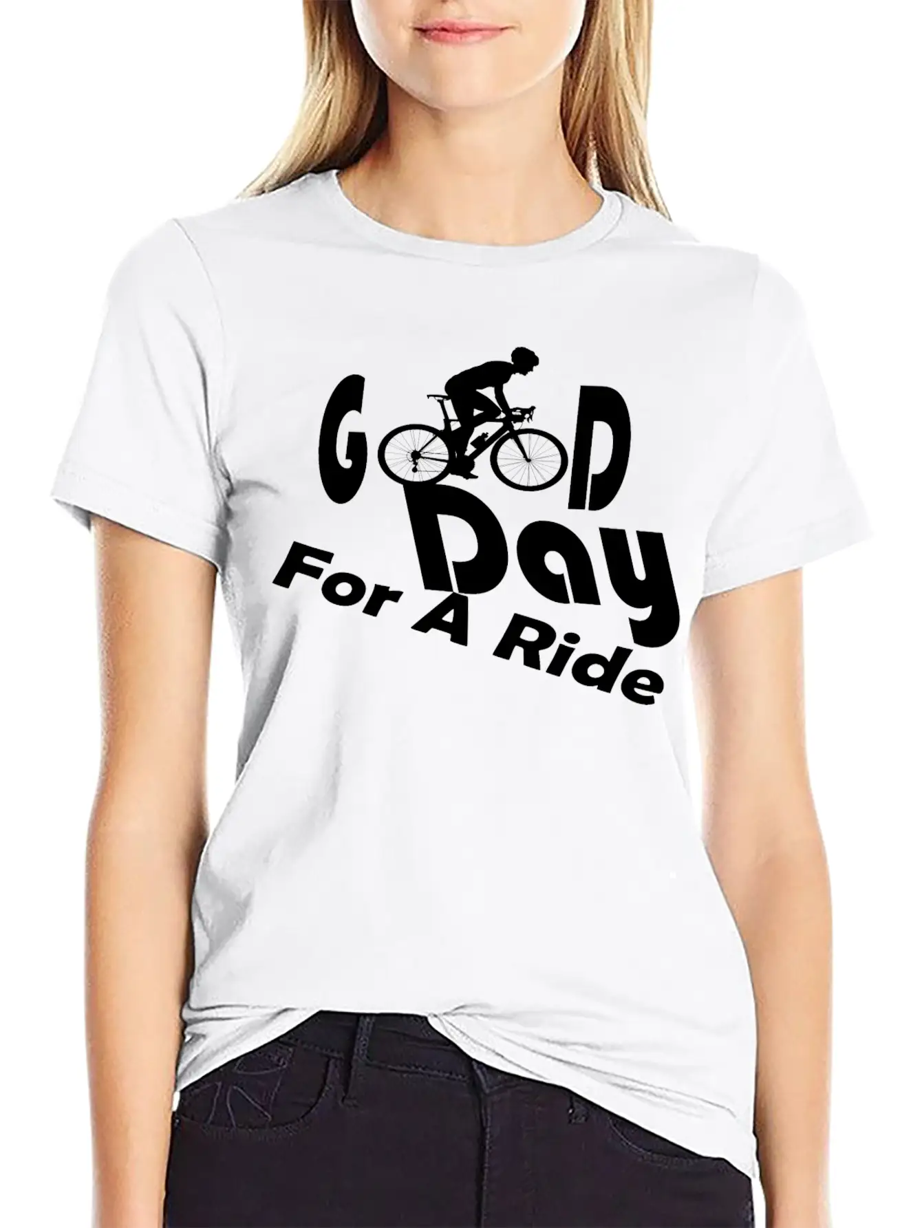 Good Day For A Ride Cycling Sports Cycle It Tour Unisex Short Sleeve Soft Cotton T-Shirt – Casual Everyday Wear