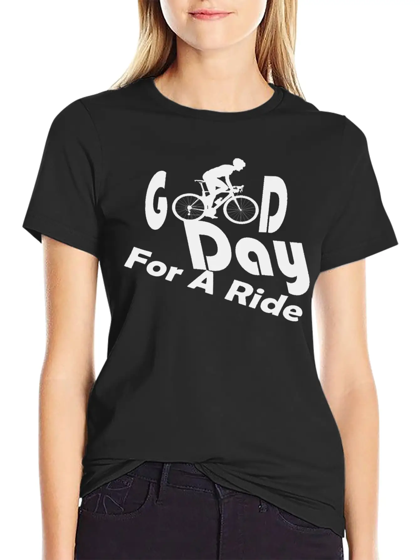 Good Day For A Ride Cycling Sports Cycle It Tour Unisex Short Sleeve Soft Cotton T-Shirt – Casual Everyday Wear