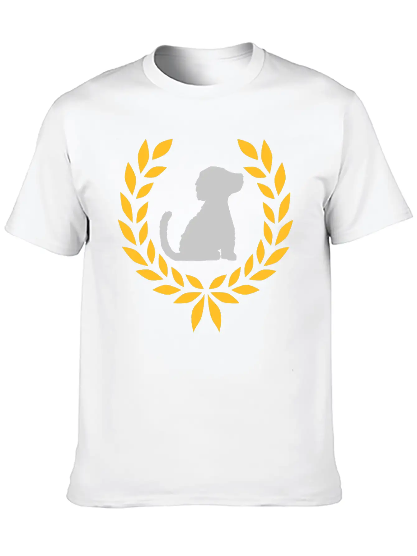 Good Dog Laurel Wreath Stylish Everyday T-Shirt – Unisex Basic Cotton Tee