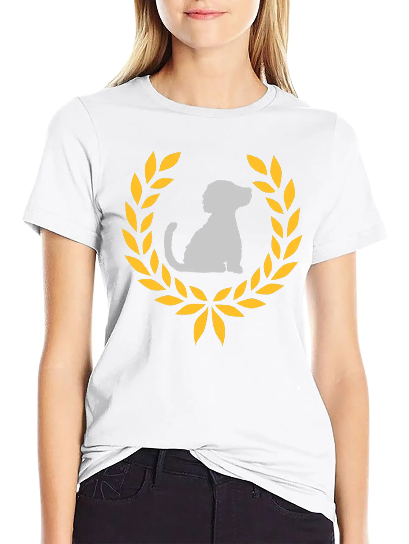 Good Dog Laurel Wreath Stylish Everyday T-Shirt – Unisex Basic Cotton Tee
