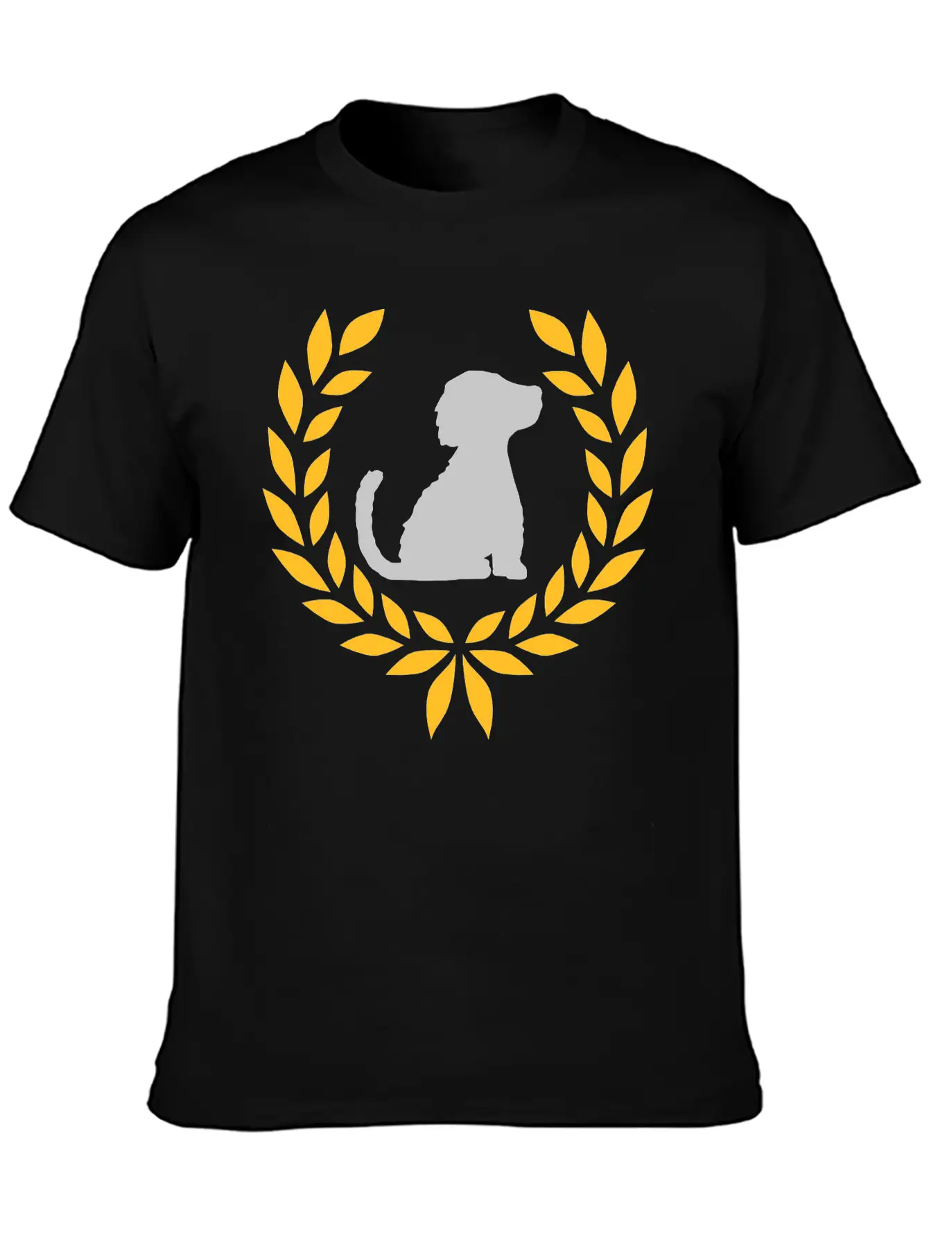 Good Dog Laurel Wreath Stylish Everyday T-Shirt – Unisex Basic Cotton Tee