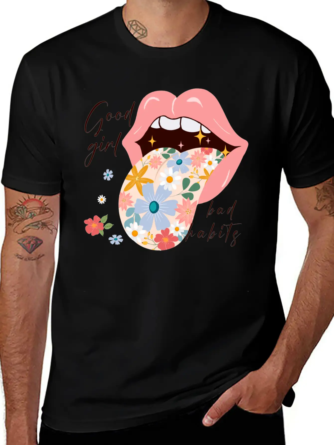 Good Girl Bad Habits Essential Unisex Summer Tee – Soft Cotton Casual Fit