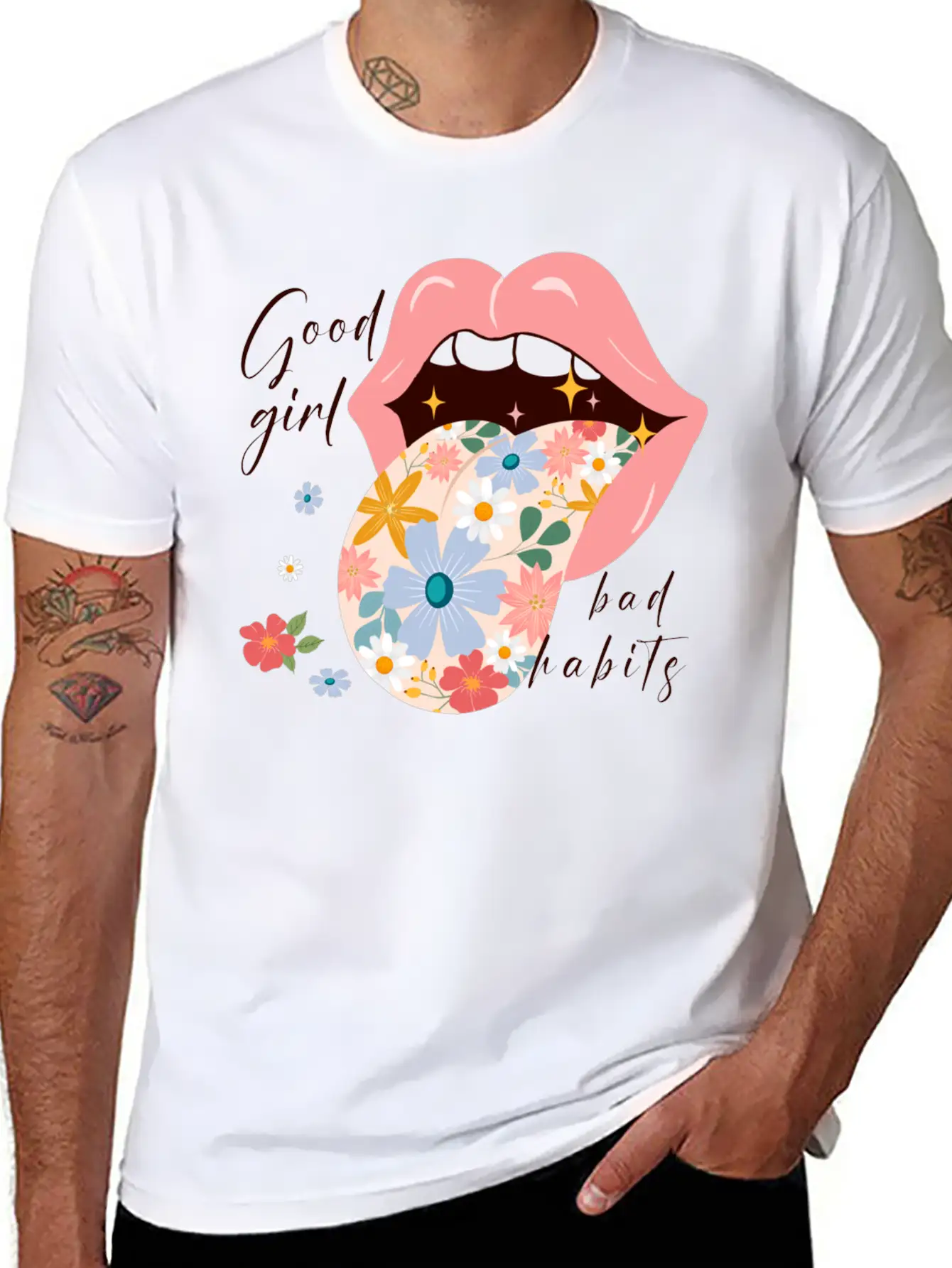Good Girl Bad Habits Essential Unisex Summer Tee – Soft Cotton Casual Fit
