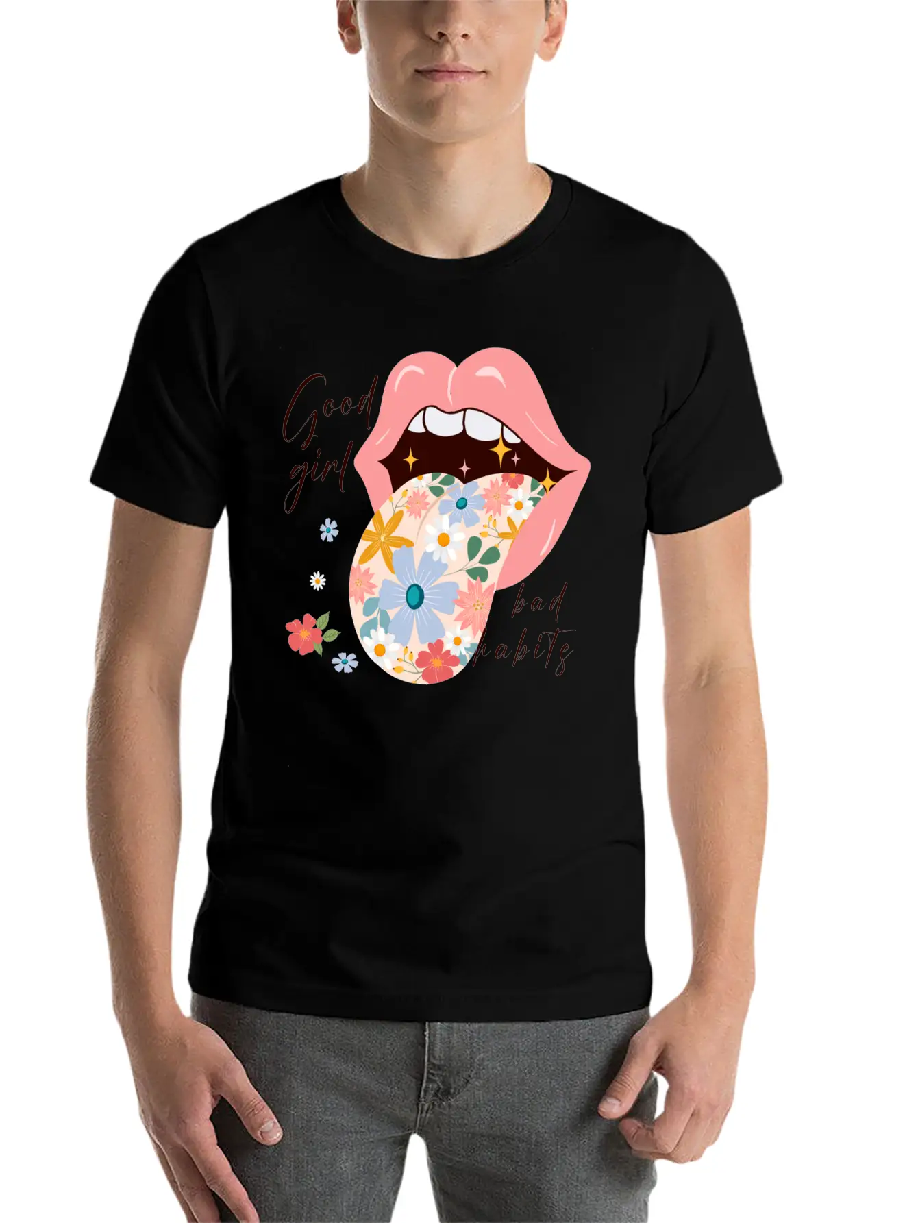 Good Girl Bad Habits Essential Unisex Summer Tee – Soft Cotton Casual Fit