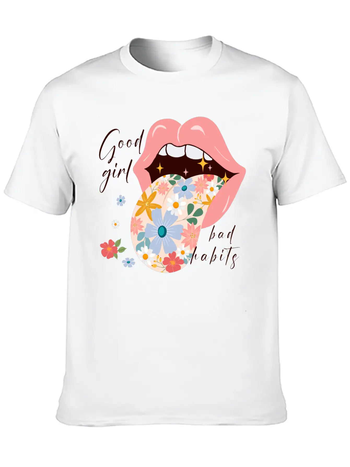 Good Girl Bad Habits Essential Unisex Summer Tee – Soft Cotton Casual Fit