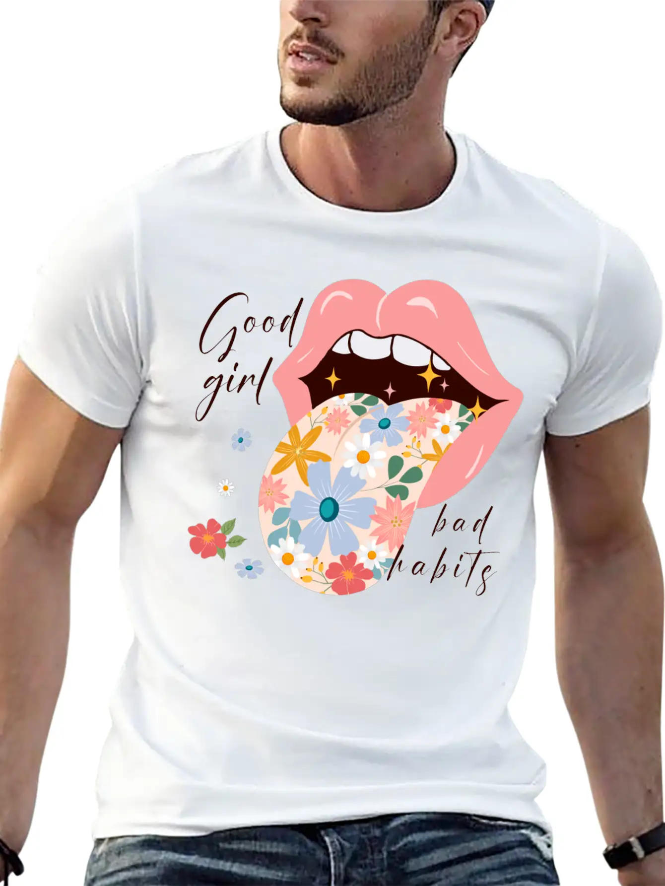 Good Girl Bad Habits Essential Unisex Summer Tee – Soft Cotton Casual Fit