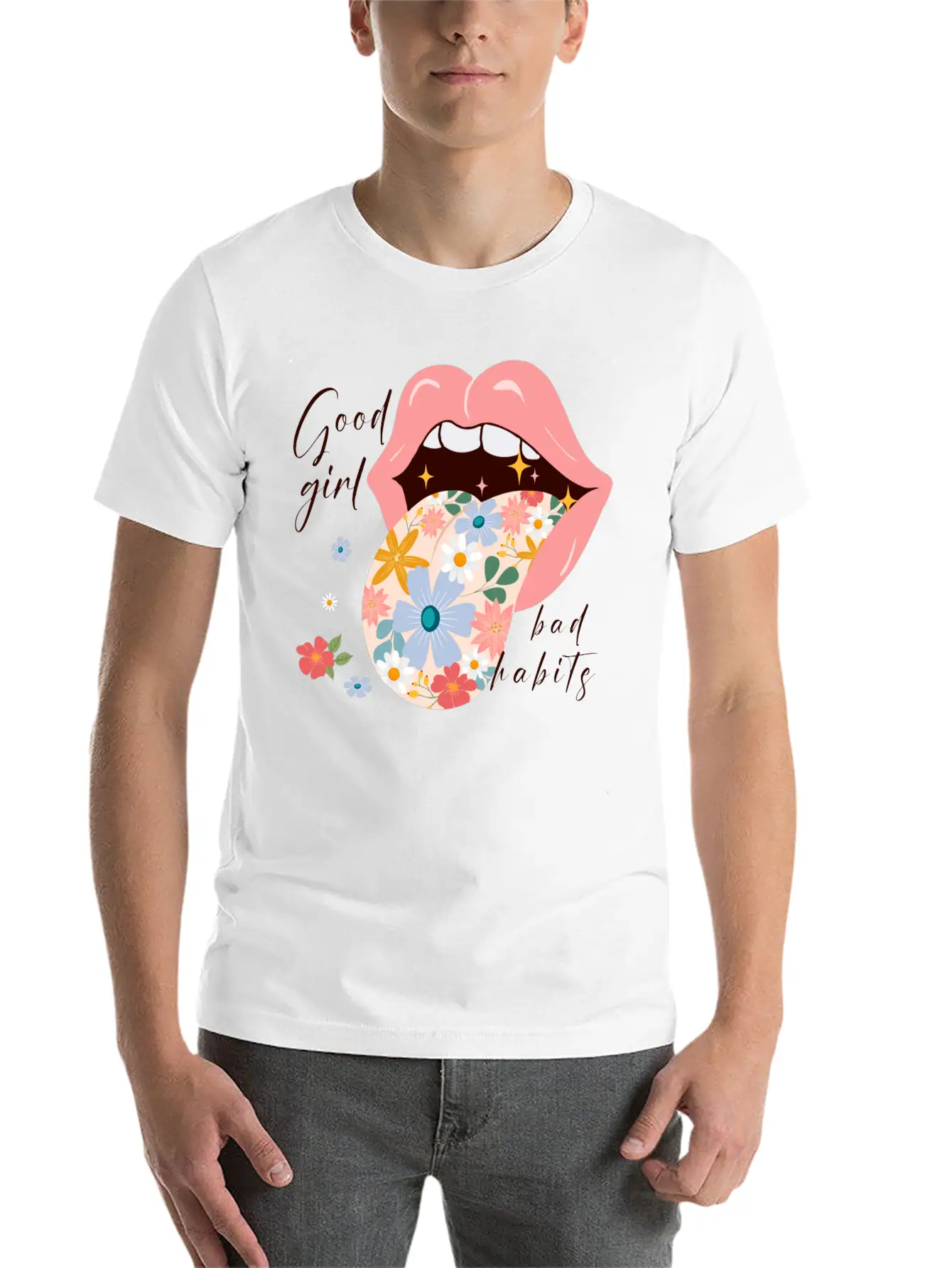 Good Girl Bad Habits Essential Unisex Summer Tee – Soft Cotton Casual Fit