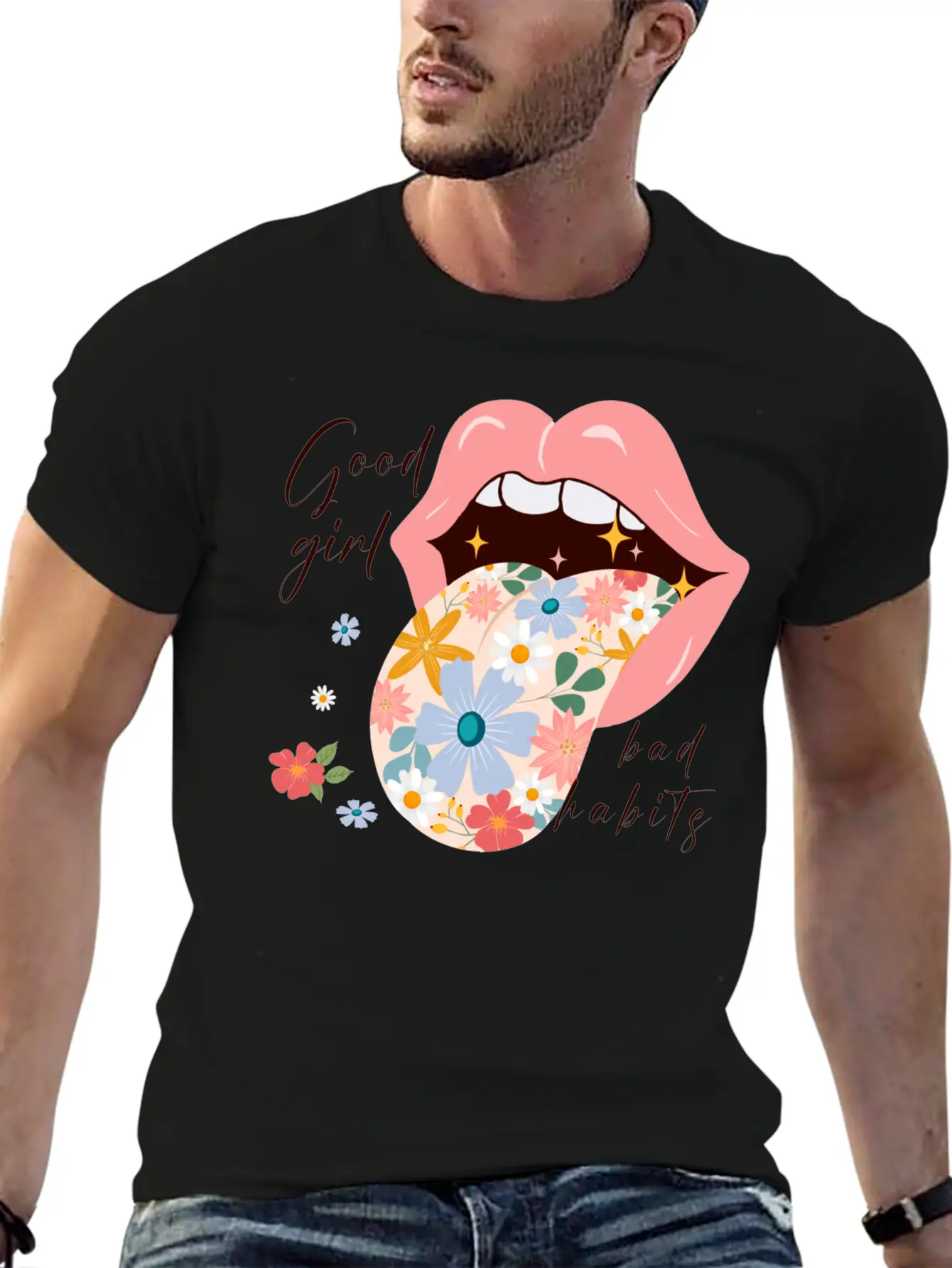 Good Girl Bad Habits Essential Unisex Summer Tee – Soft Cotton Casual Fit