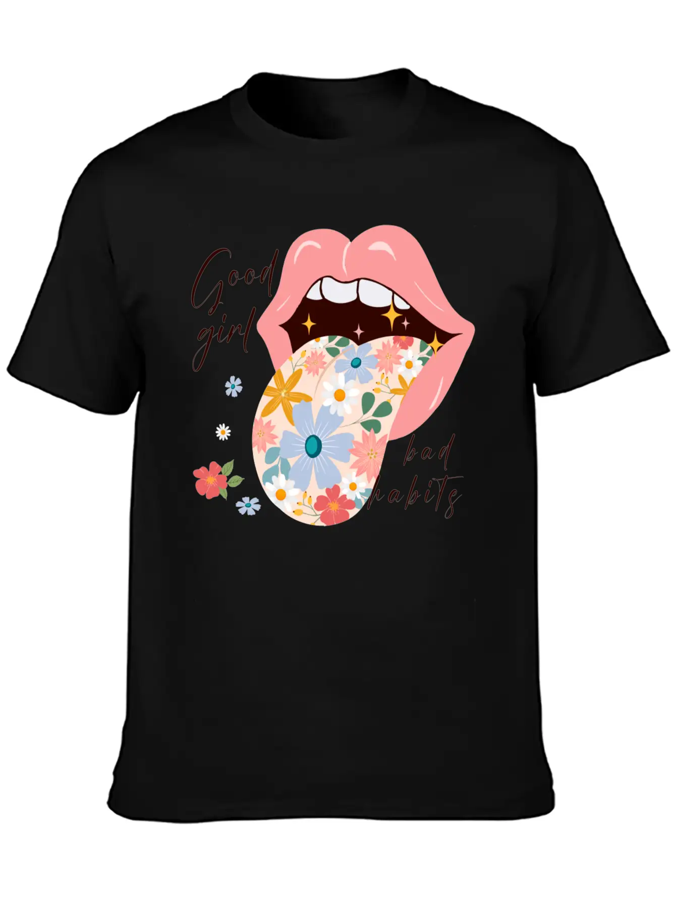 Good Girl Bad Habits Essential Unisex Summer Tee – Soft Cotton Casual Fit