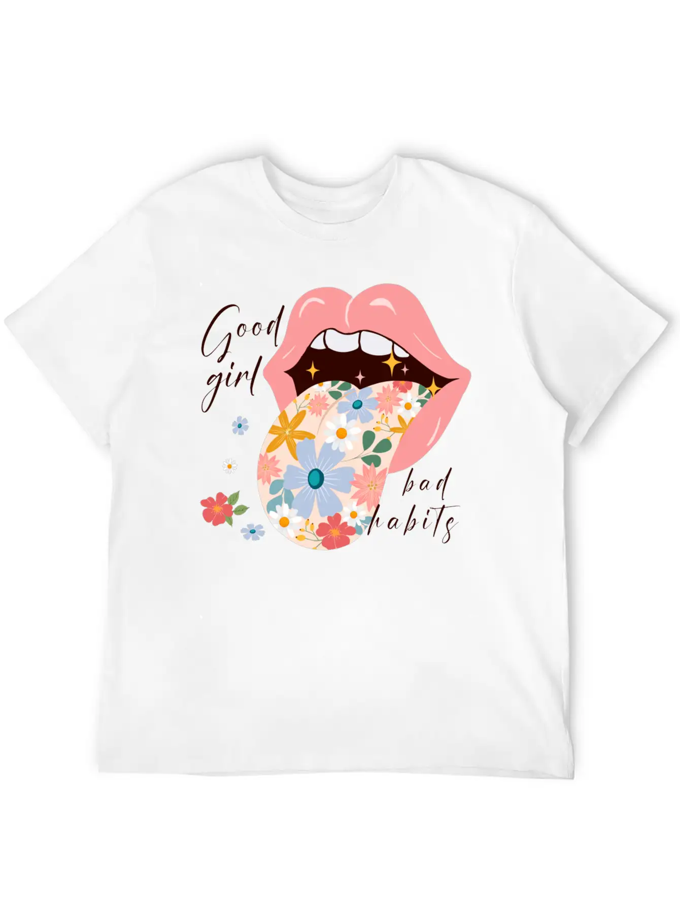Good Girl Bad Habits Essential Unisex Summer Tee – Soft Cotton Casual Fit