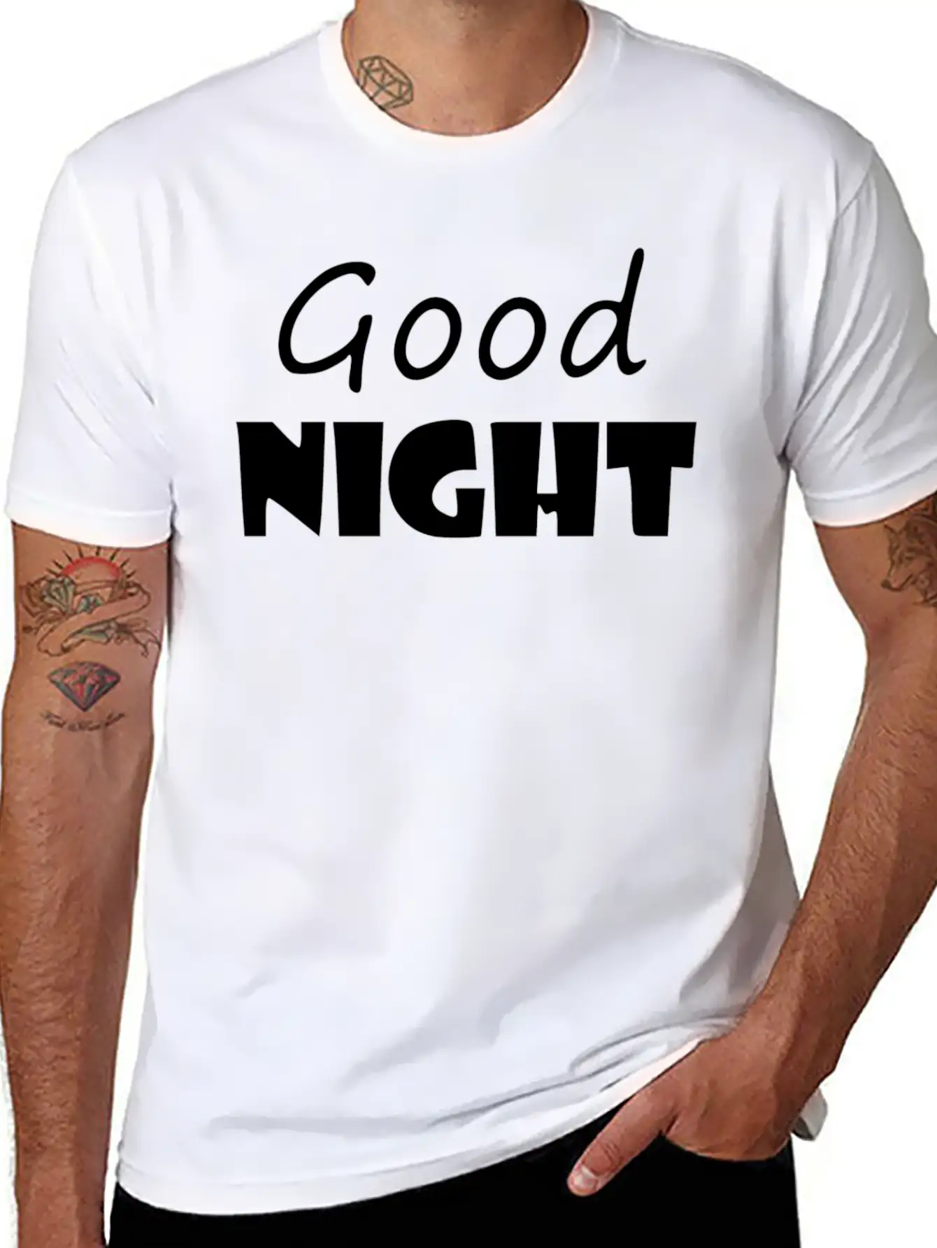 Good Night Stylish Everyday T-Shirt – Unisex Basic Cotton Tee