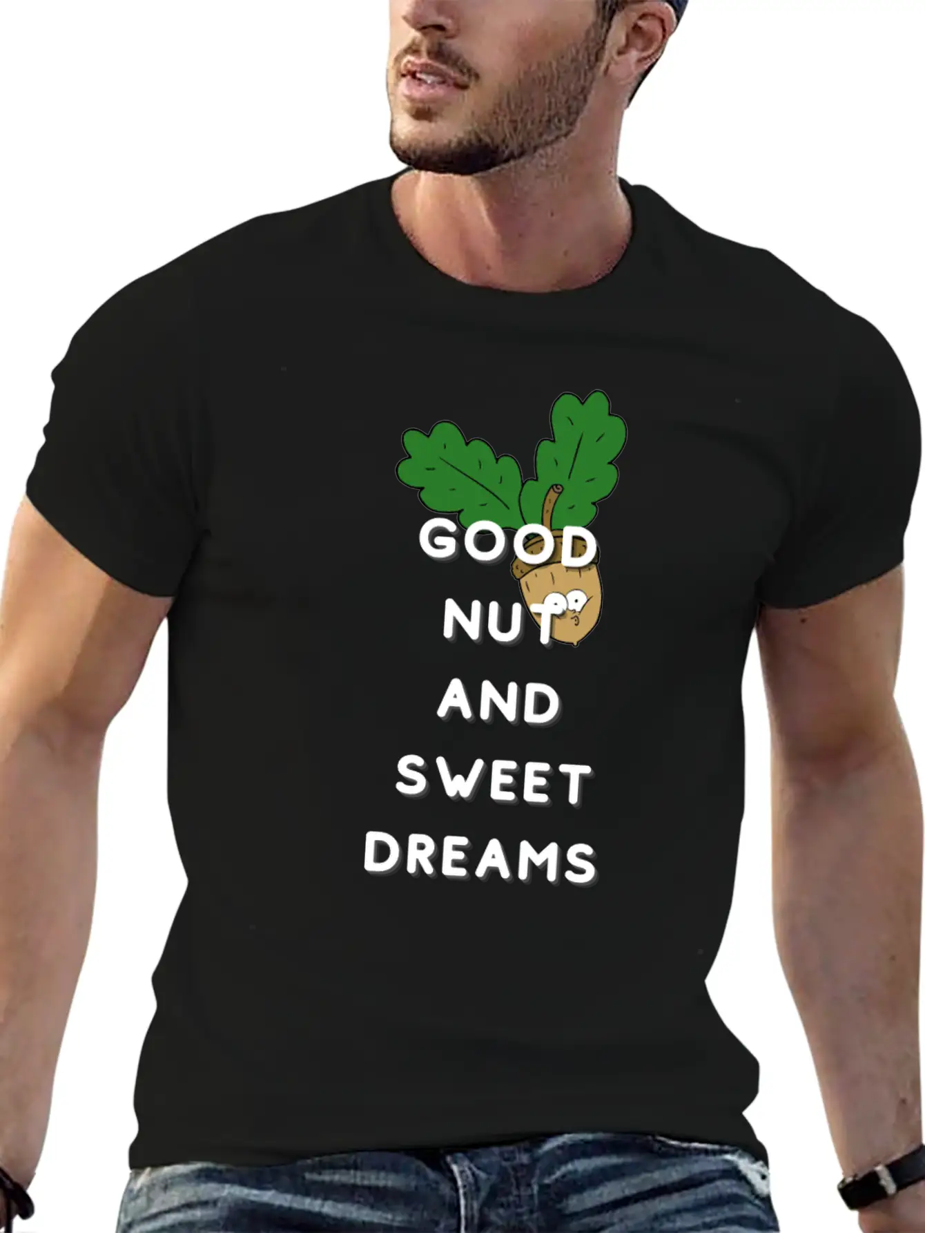 Good Nut And Sweet Dreams Nut Funny Pun Funny Acor Essential Unisex Summer Tee – Soft Cotton Casual Fit