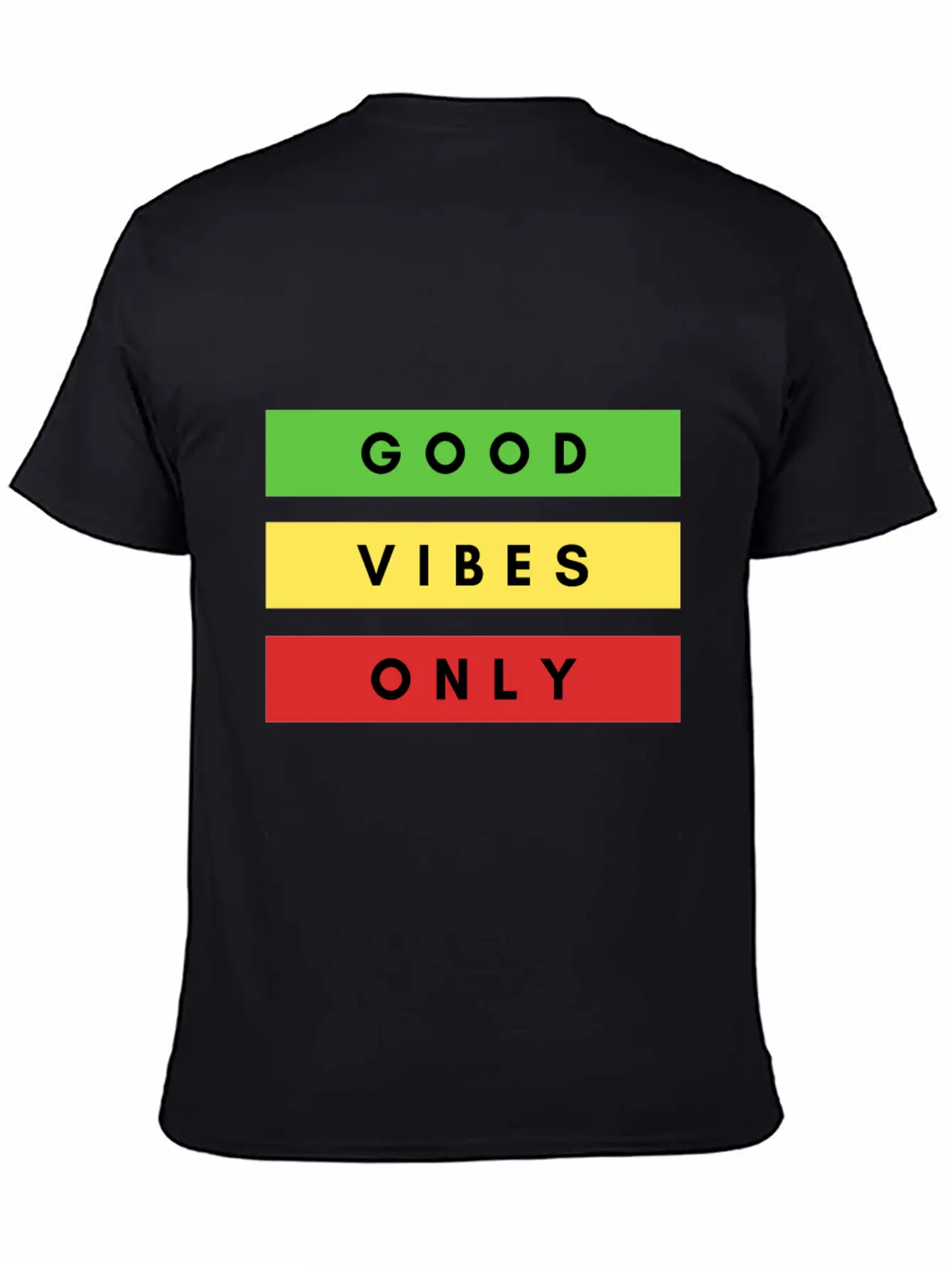 Good Vibes Only Rasta Dancehall Jamaica Chill Out Unisex Short Sleeve Soft Cotton T-Shirt – Casual Everyday Wear