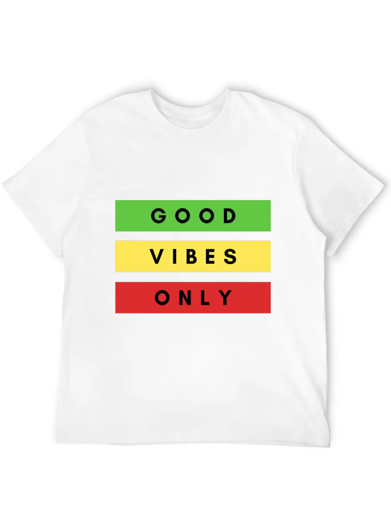 Good Vibes Only Rasta Dancehall Jamaica Chill Out Unisex Short Sleeve Soft Cotton T-Shirt – Casual Everyday Wear