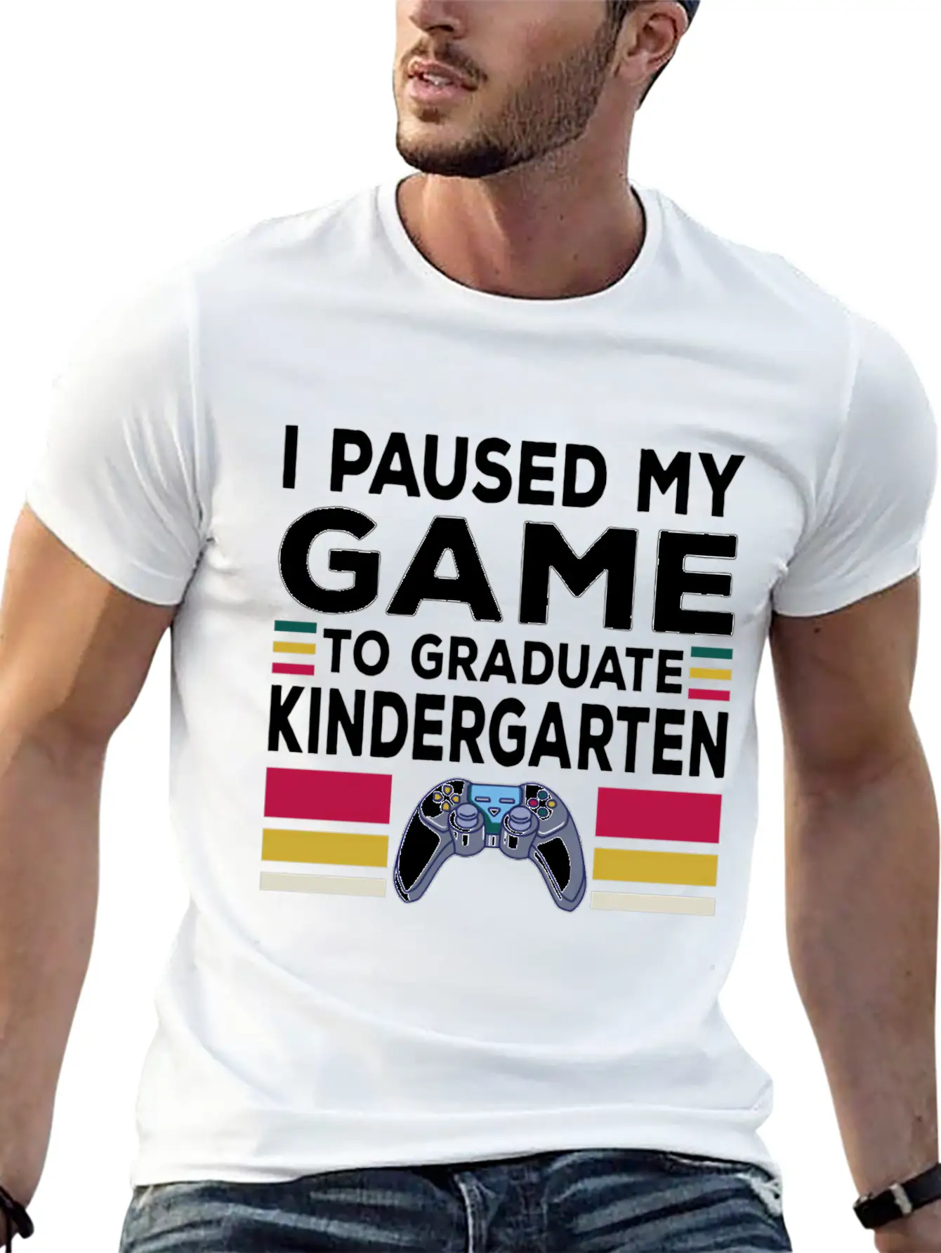 Goodbye Kindergarten Graduation Hello First Grade Unisex Short Sleeve Soft Cotton T-Shirt – Casual Everyday Wear