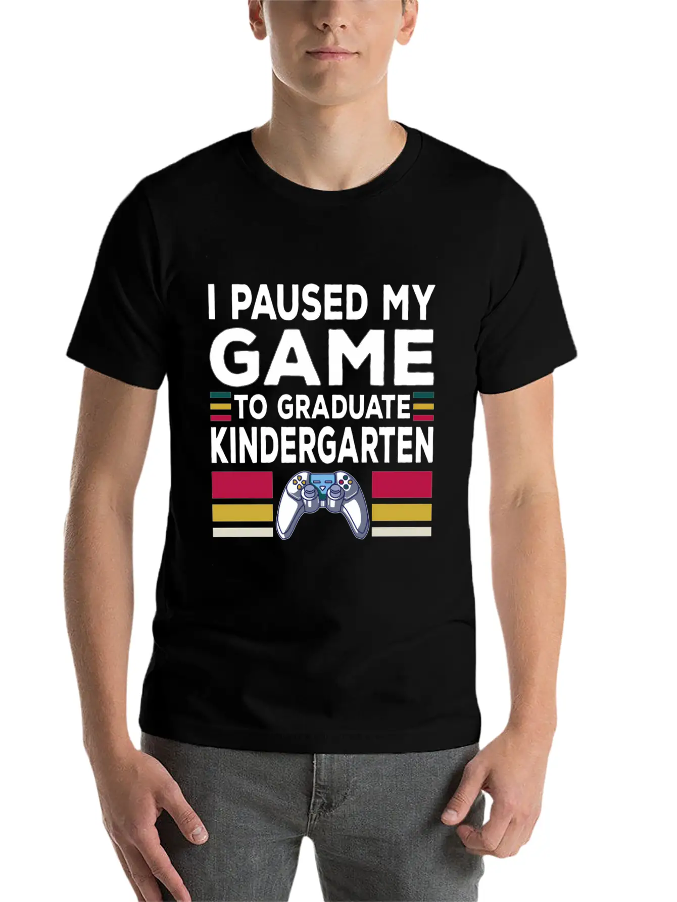 Goodbye Kindergarten Graduation Hello First Grade Unisex Short Sleeve Soft Cotton T-Shirt – Casual Everyday Wear
