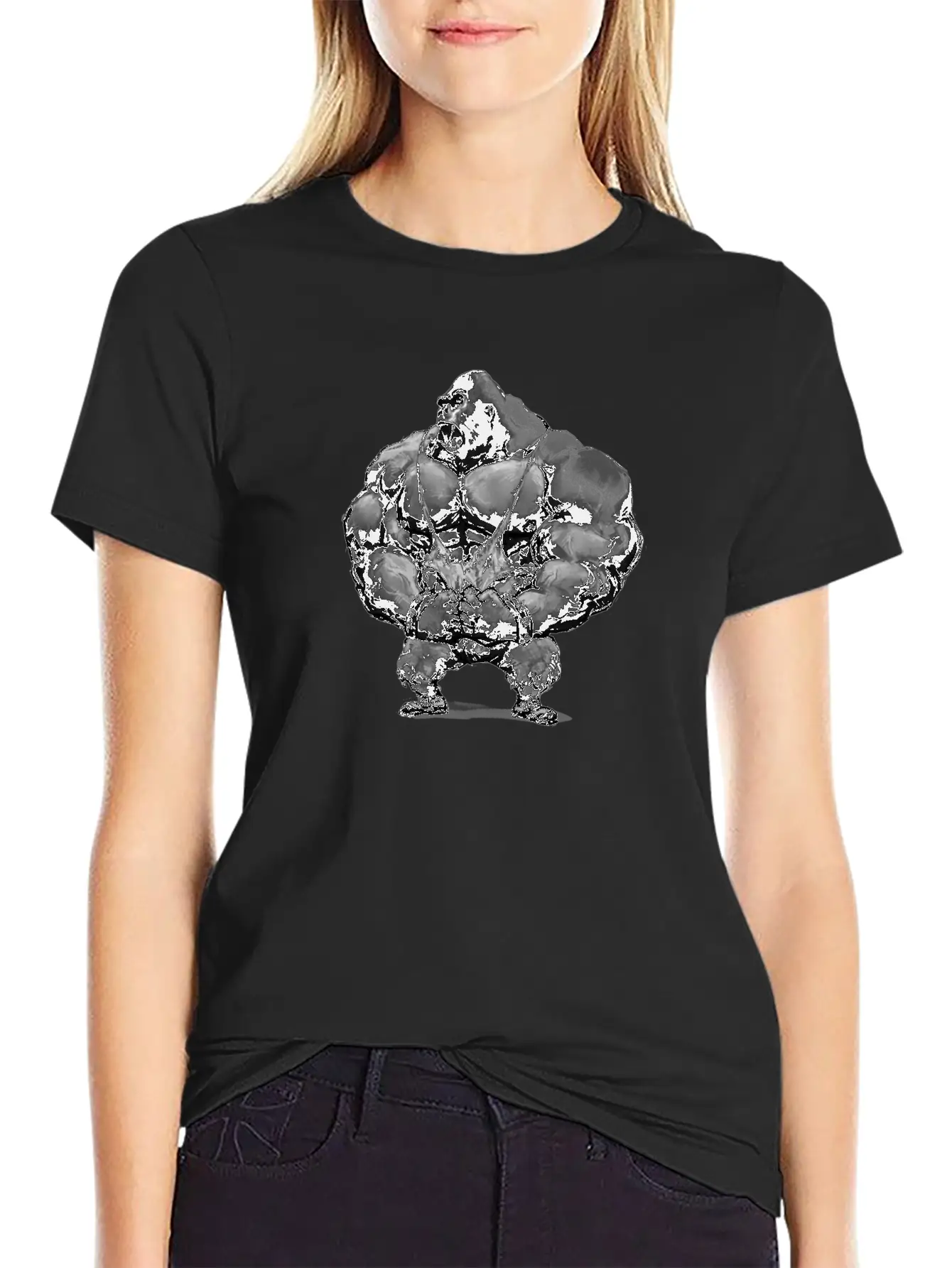 Gorilla 1 Basic Graphic T-Shirt – Daily Comfort In Soft Cotton