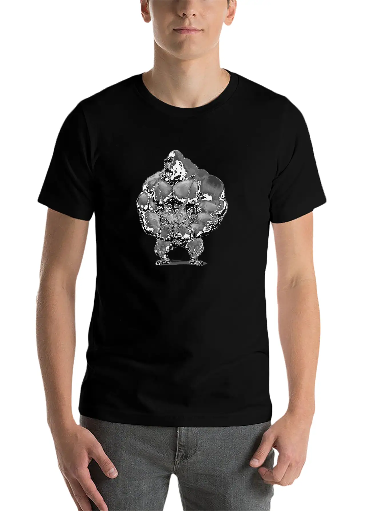 Gorilla 1 Basic Graphic T-Shirt – Daily Comfort In Soft Cotton