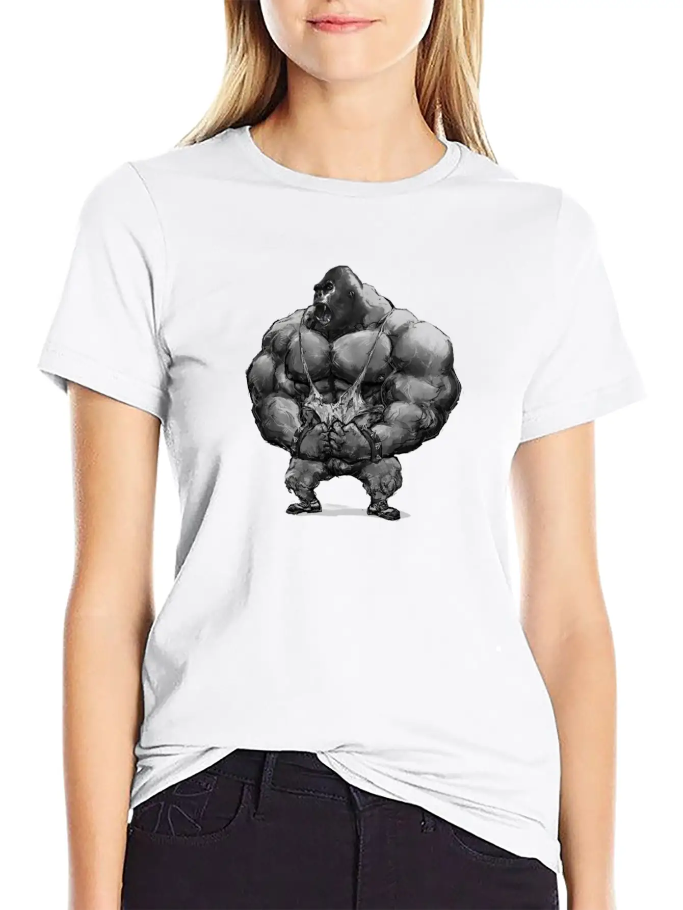 Gorilla 1 Basic Graphic T-Shirt – Daily Comfort In Soft Cotton