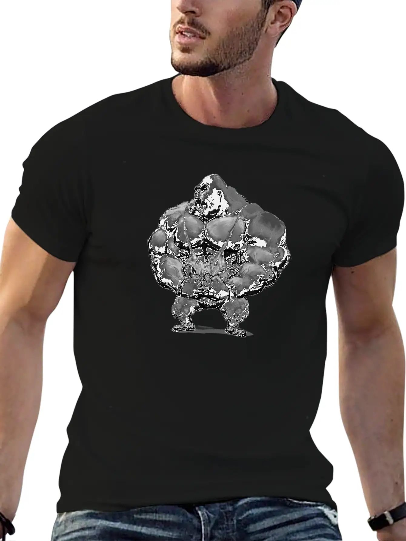 Gorilla 1 Basic Graphic T-Shirt – Daily Comfort In Soft Cotton