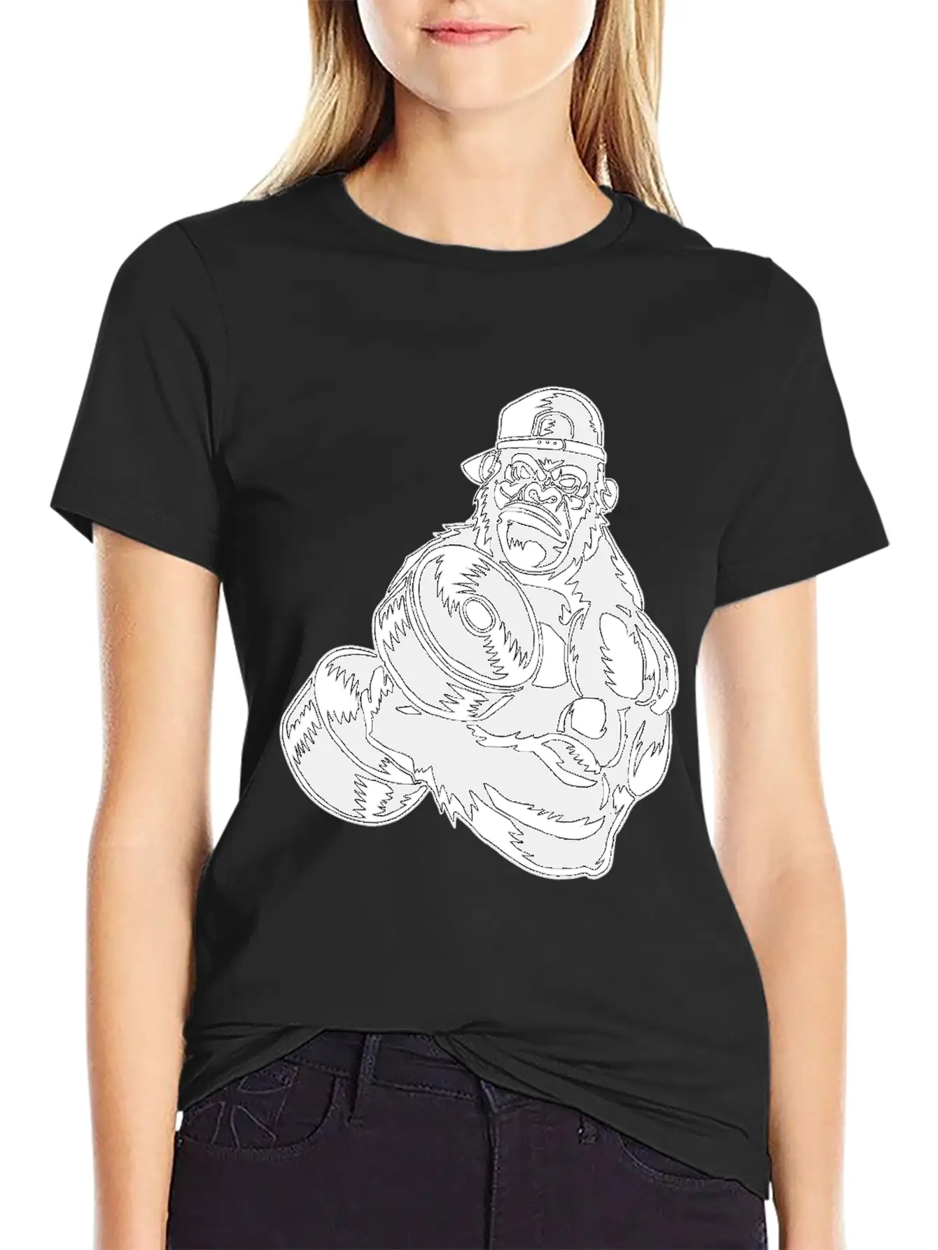 Gorilla Chimpanzee Monkey Ape Baboon Animal Gift Basic Graphic T-Shirt – Daily Comfort In Soft Cotton