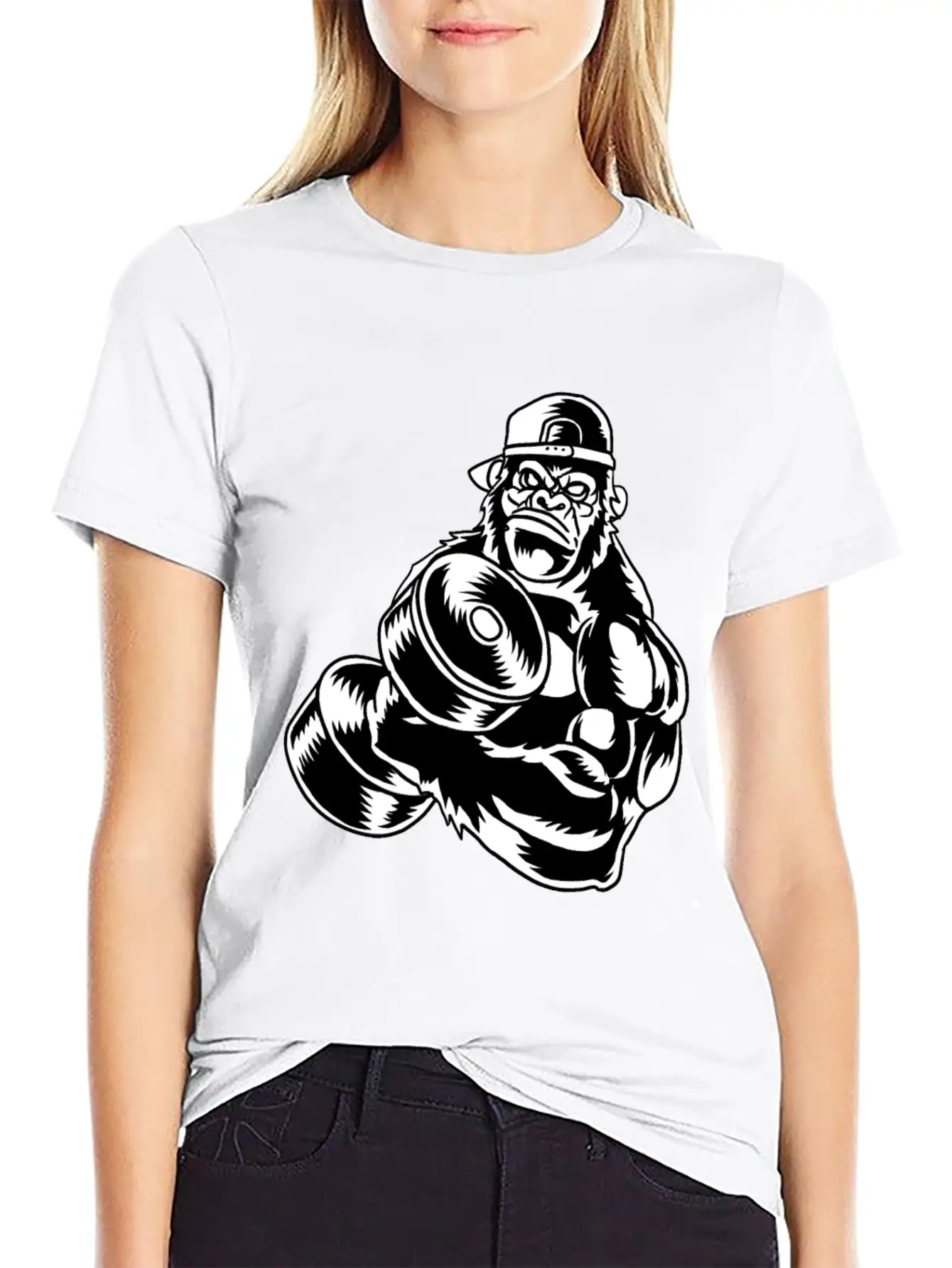 Gorilla Chimpanzee Monkey Ape Baboon Animal Gift Basic Graphic T-Shirt – Daily Comfort In Soft Cotton